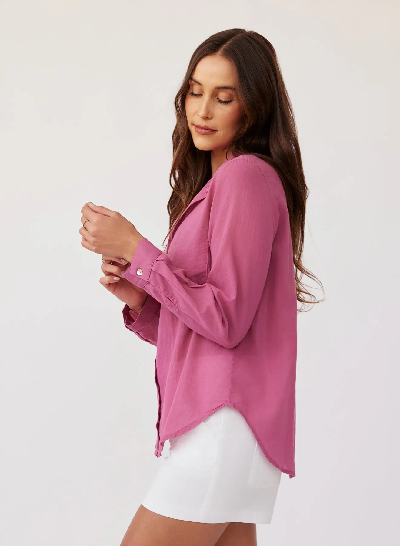 Pocket Button Down - Amethyst Rose sold by Bella Dahl product image thumbnail 3