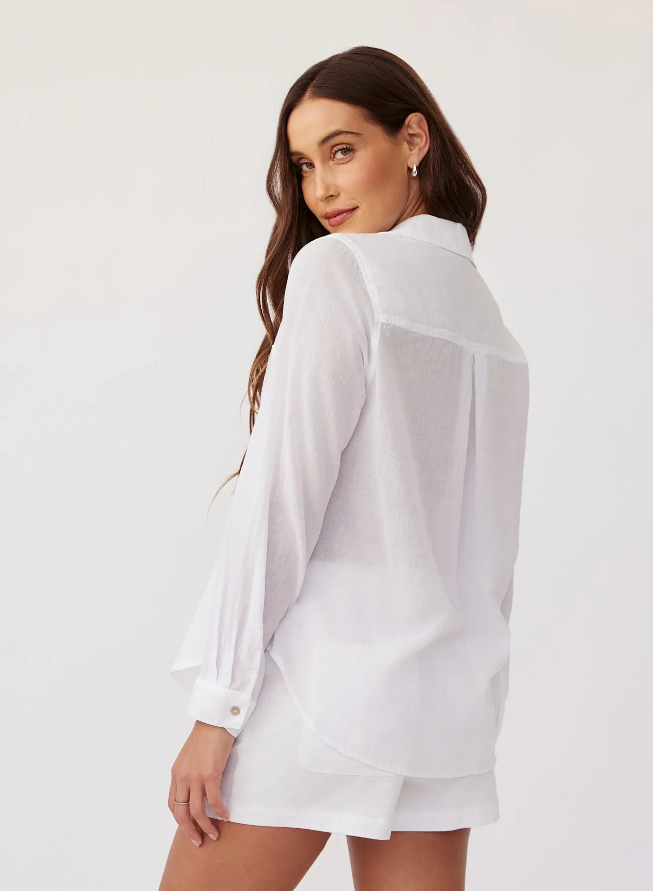 Pocket Button Down - White sold by Bella Dahl product image thumbnail 3