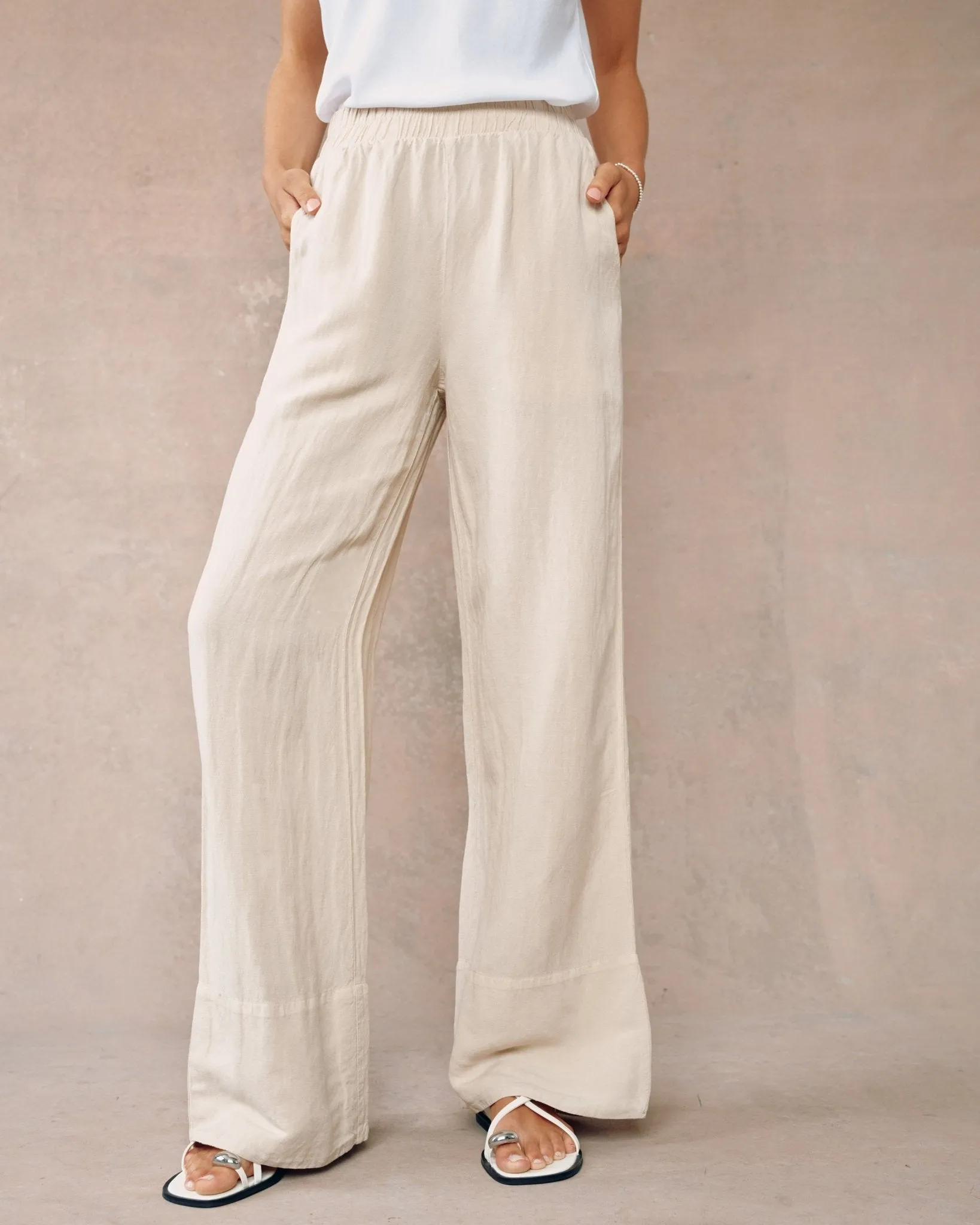 Wide Leg Pant- Moroccan Sand sold by Bella Dahl product image thumbnail 3