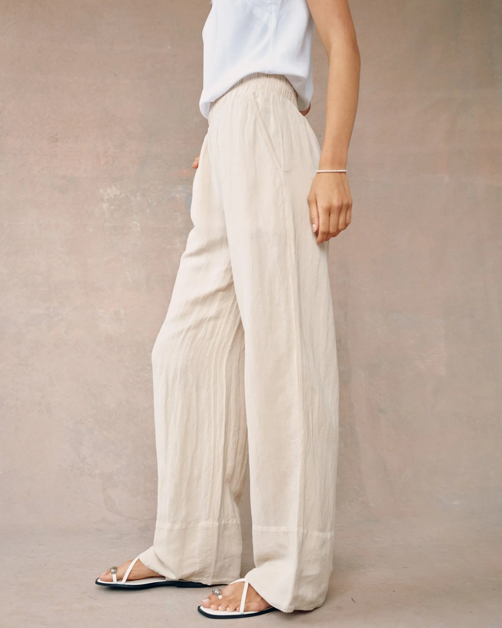 Wide Leg Pant- Moroccan Sand sold by Bella Dahl product image thumbnail 4