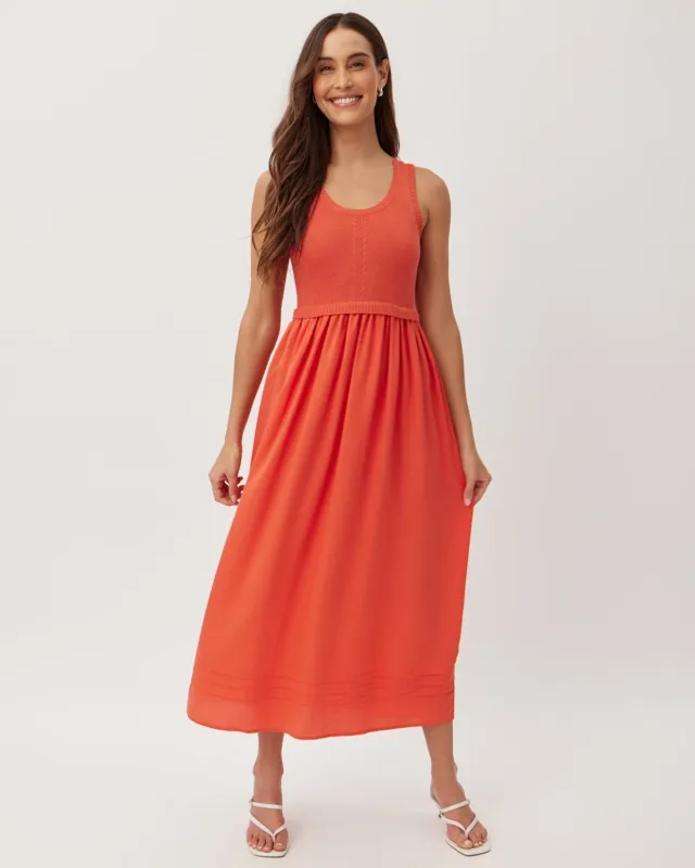 Sweater Midi Dress - Bright Tangerine sold by Bella Dahl