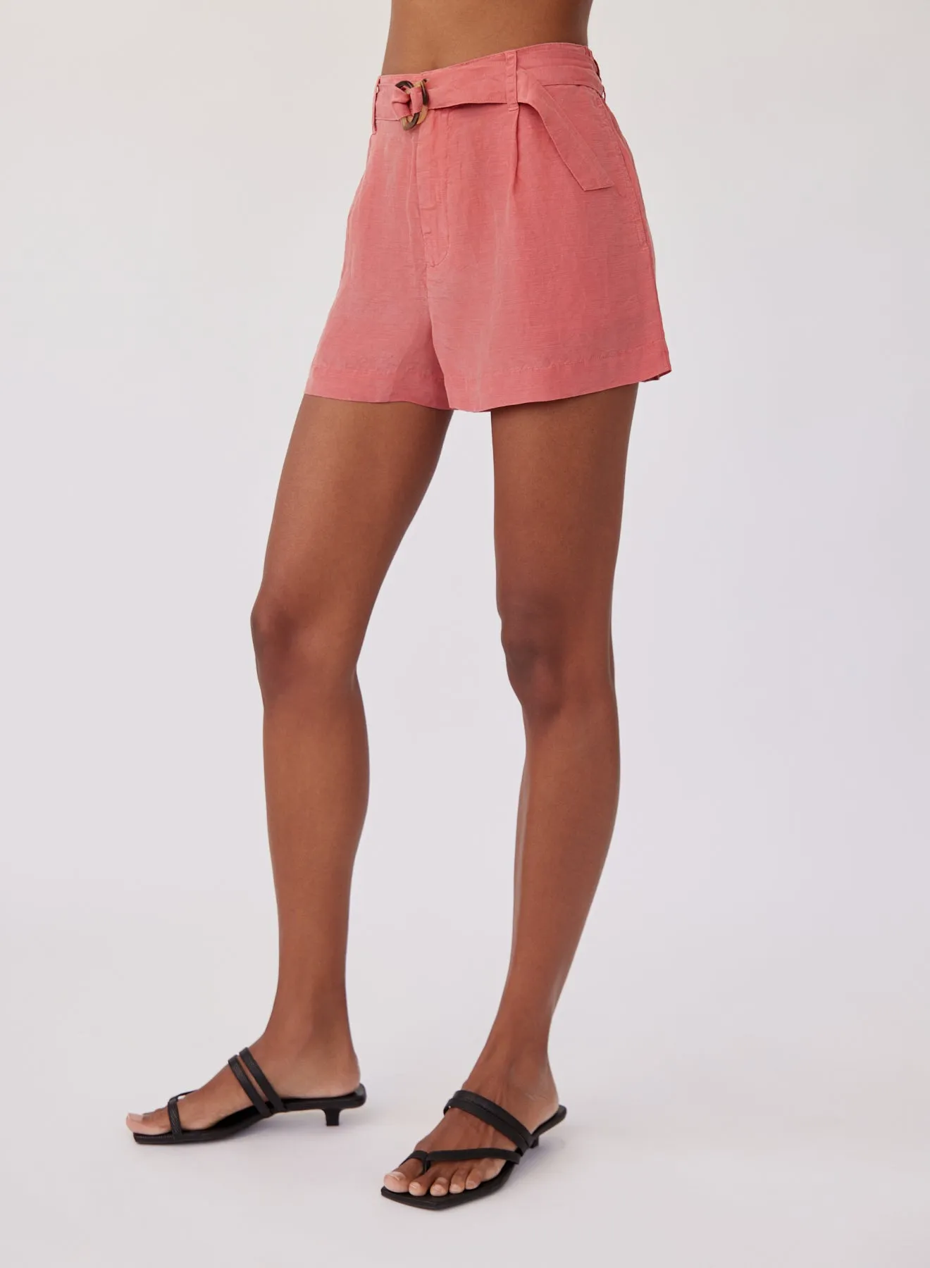 D-Ring Sash Belt Short - Safi Coral sold by Bella Dahl product image thumbnail 3