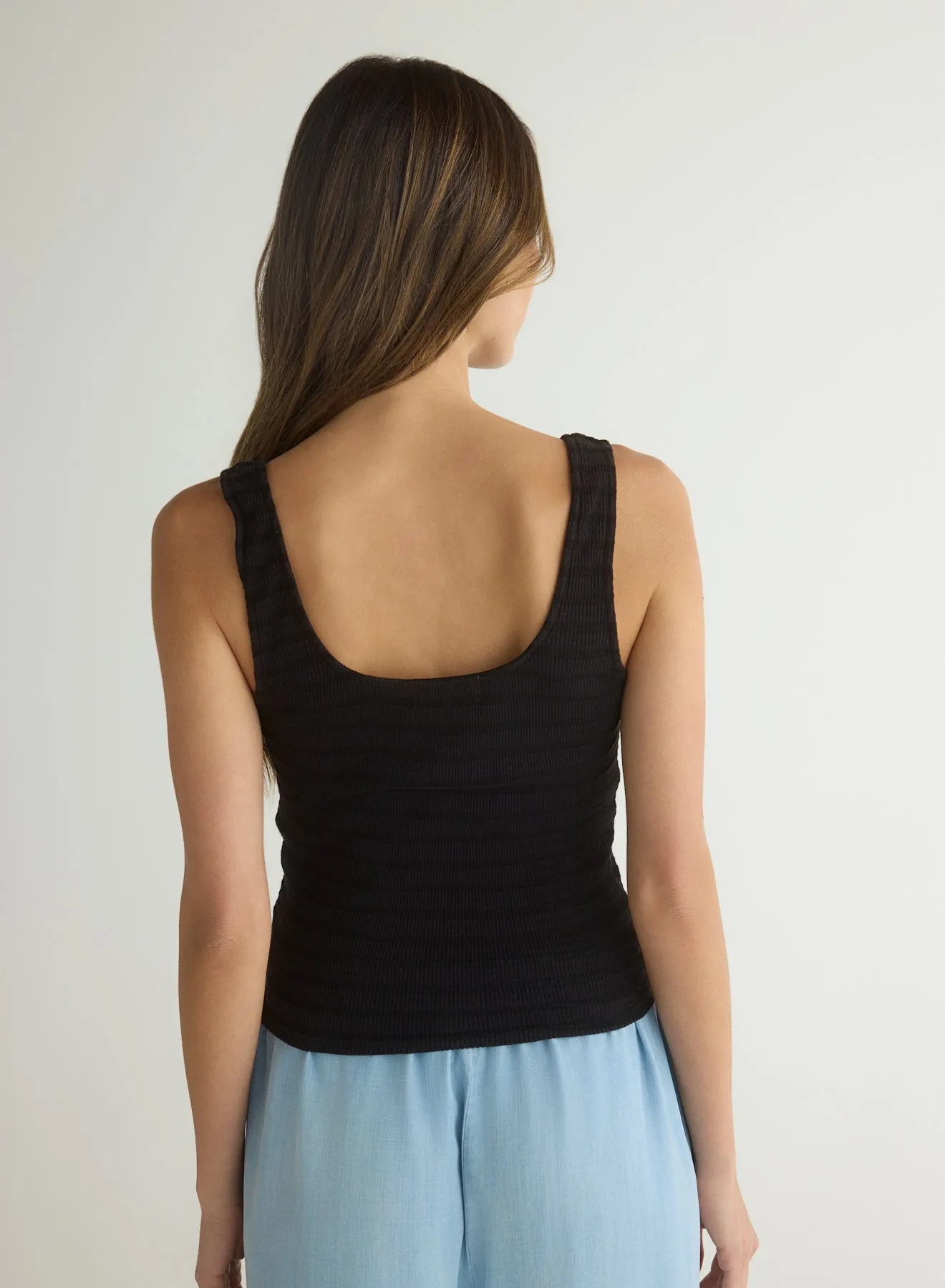 Tank Henley - Black sold by Bella Dahl product image thumbnail 3