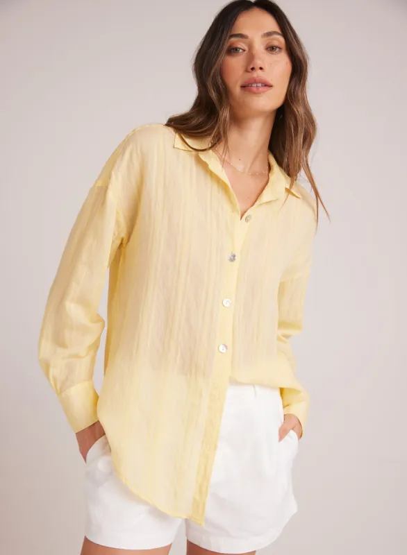 Boyfriend Button Down - Citron Yellow sold by Bella Dahl