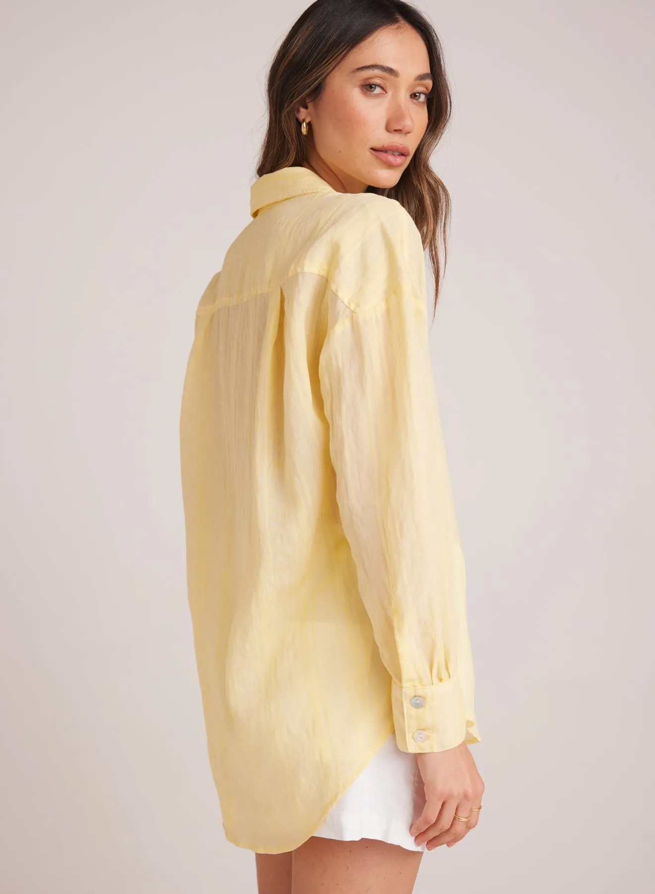 Boyfriend Button Down - Citron Yellow sold by Bella Dahl product image thumbnail 2