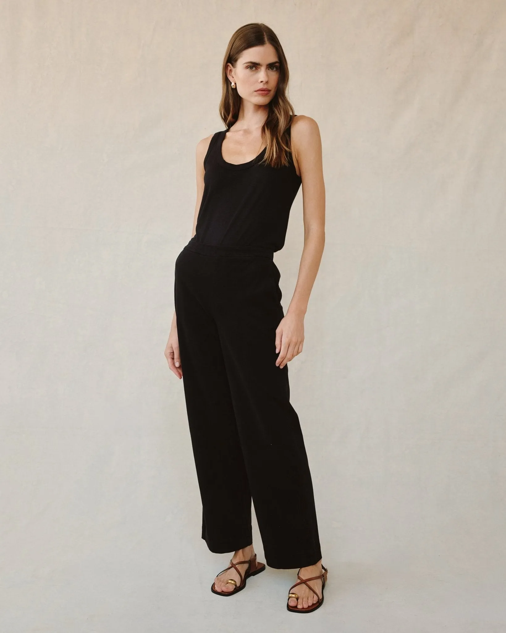 Catalina Clean Front Wide Leg Pant - Black sold by Bella Dahl product image thumbnail 2