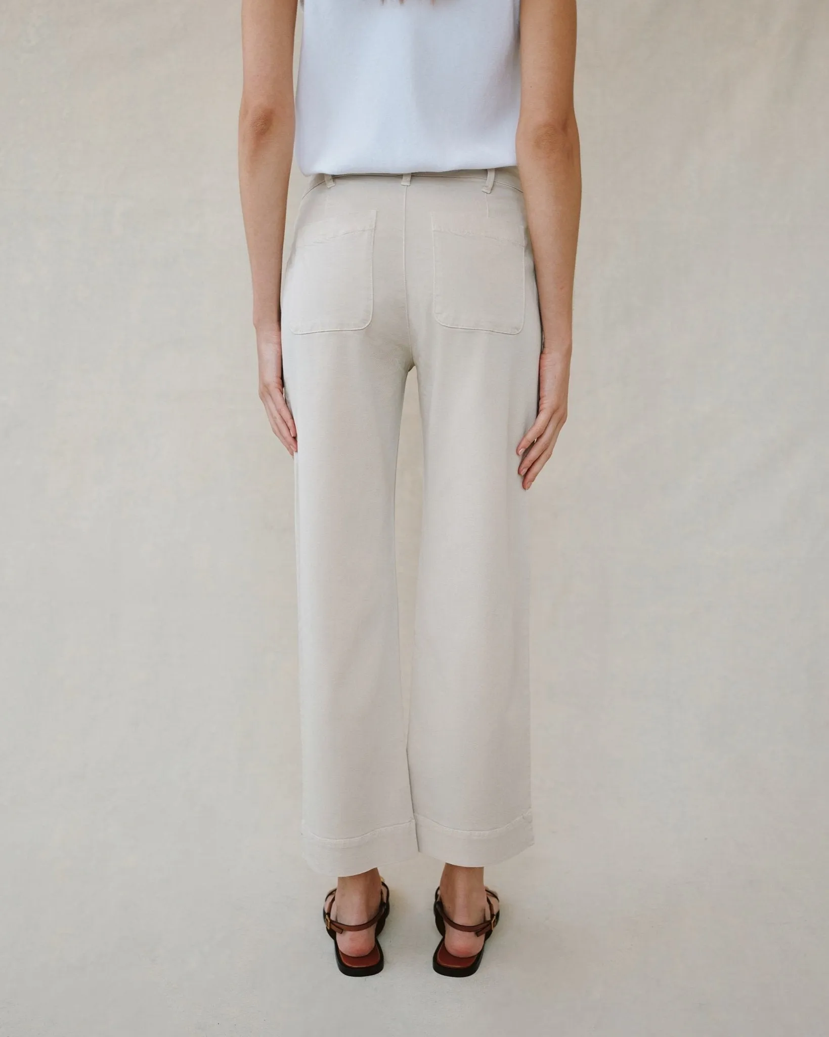 Saige Wide Leg Crop - Ivory Stone sold by Bella Dahl product image thumbnail 4