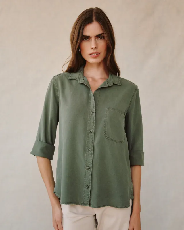 Shirt Tail Button Down - Fernwood sold by Bella Dahl