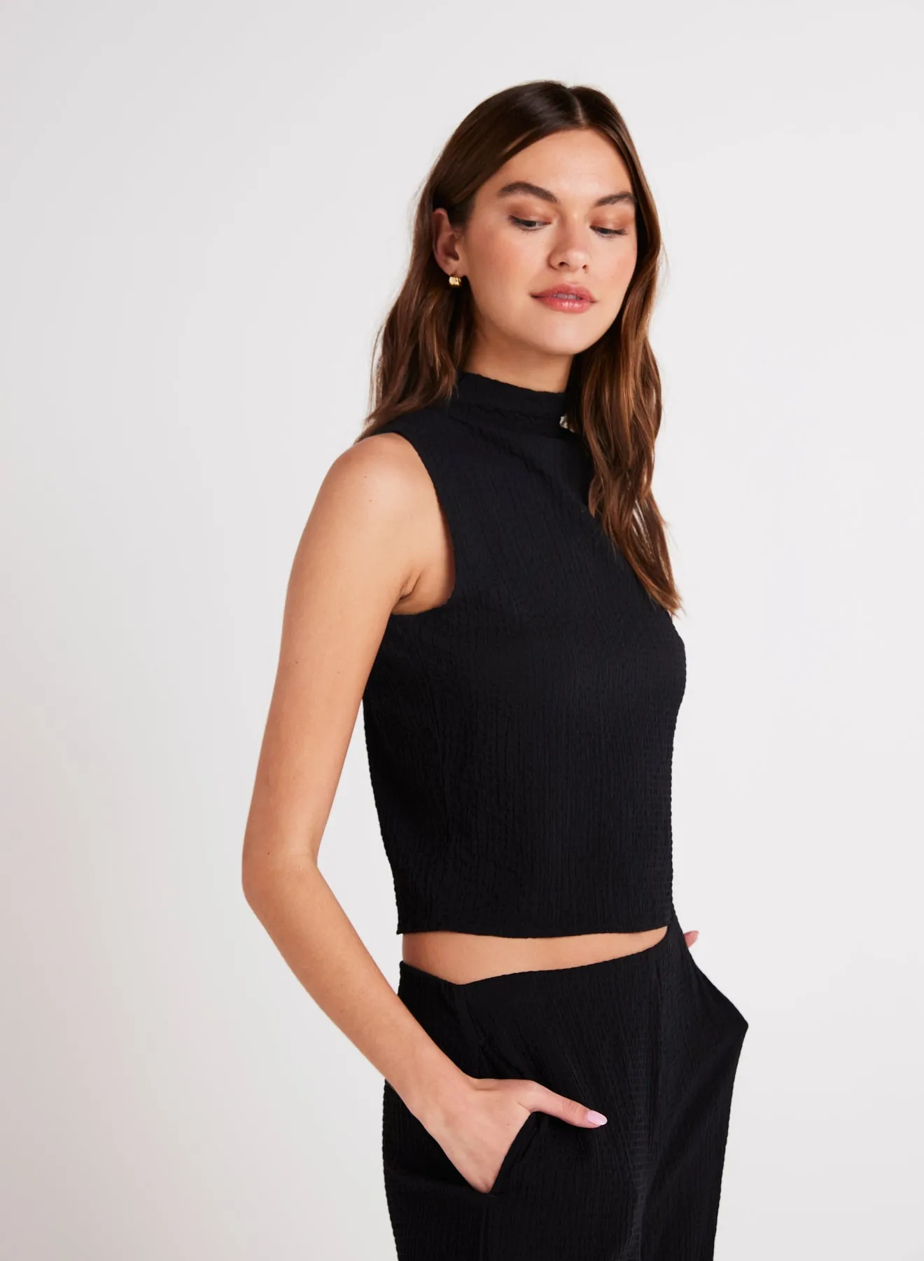 Mock Neck Top - Black sold by Bella Dahl product image thumbnail 3