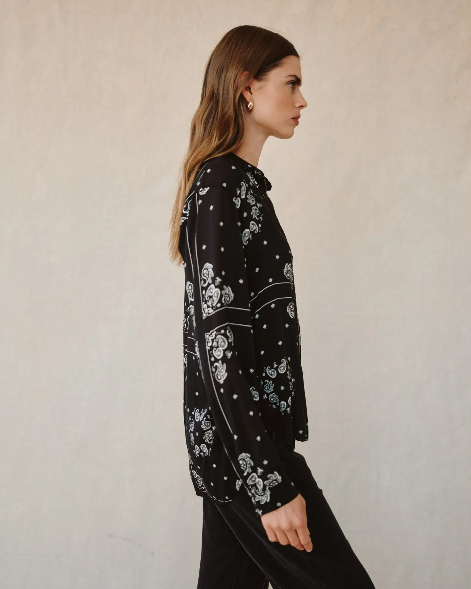 Classic Button Down- Bandana Print sold by Bella Dahl product image thumbnail 4