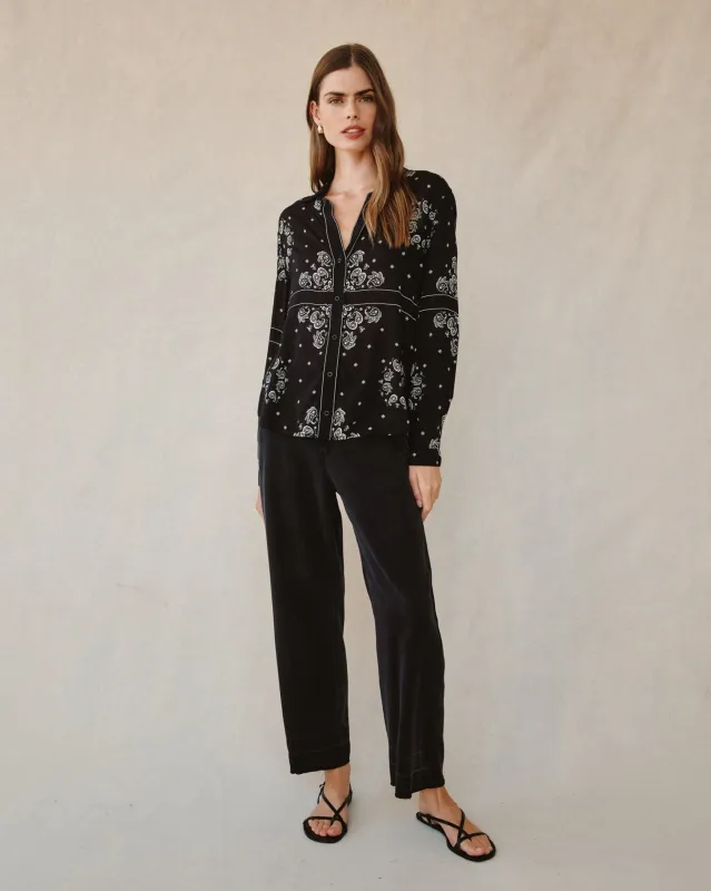 Classic Button Down- Bandana Print sold by Bella Dahl