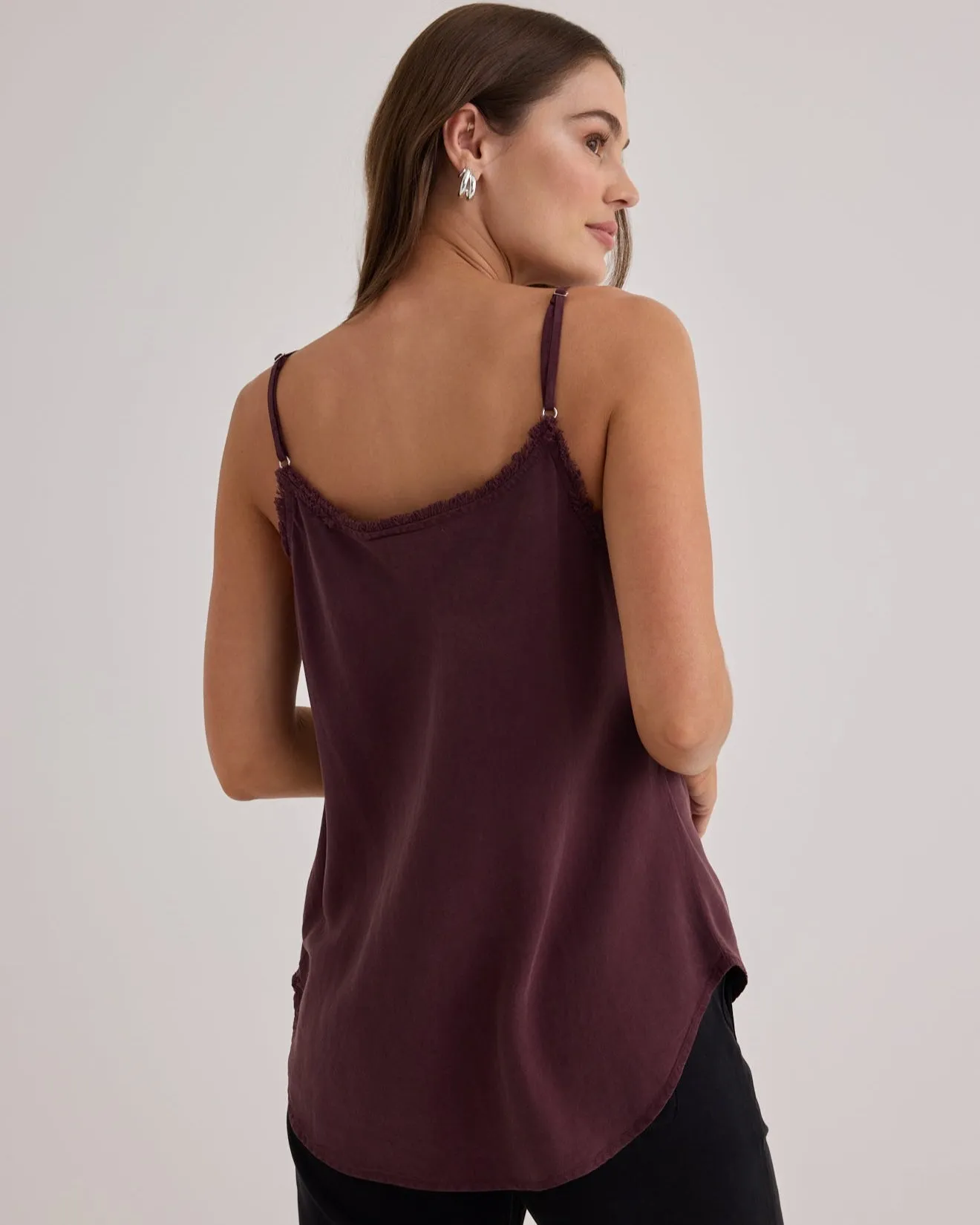 Frayed Cami - Pinot Noir sold by Bella Dahl product image thumbnail 3