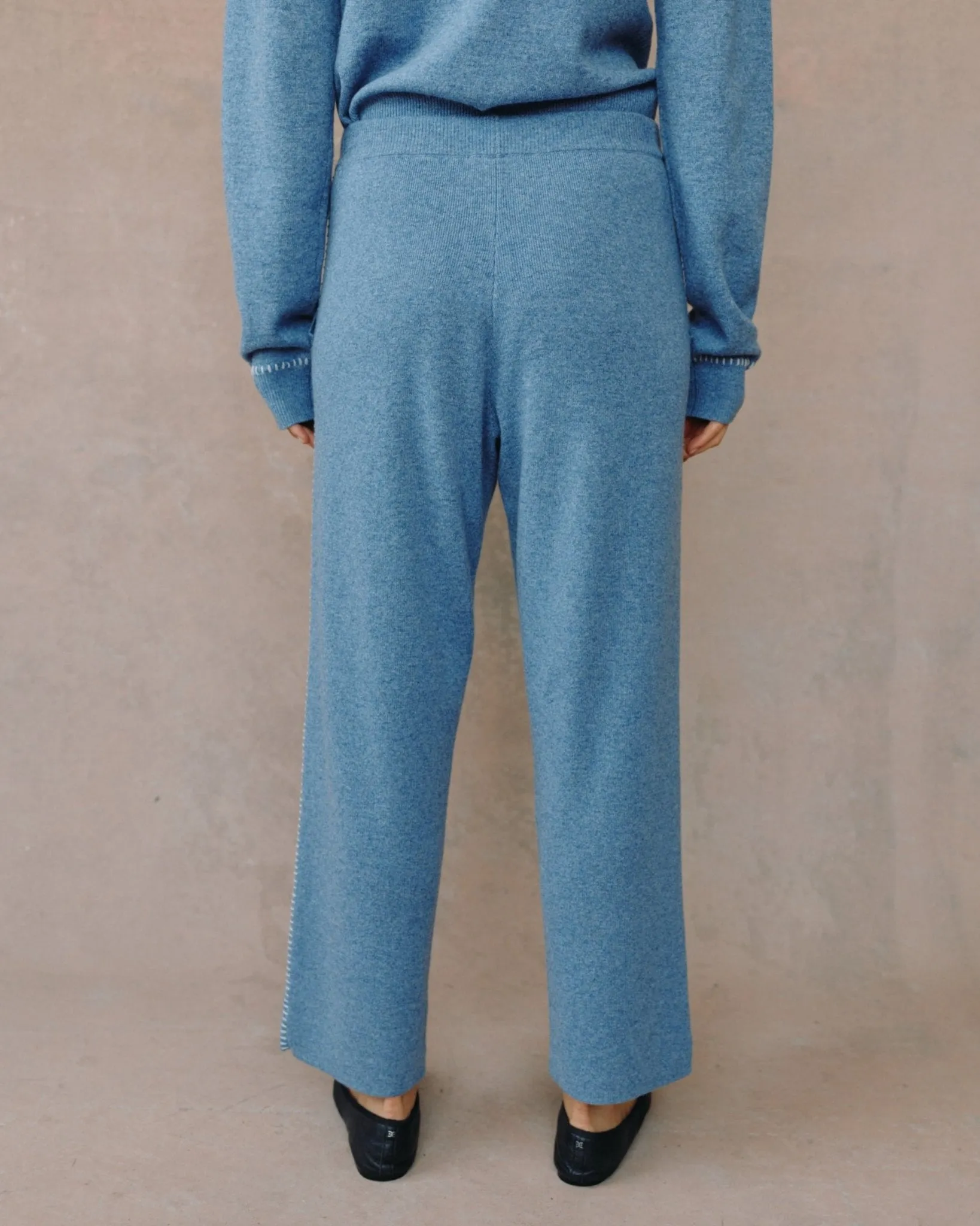 Whip Stitch Straight Leg Pant - Heather Blue sold by Bella Dahl product image thumbnail 5