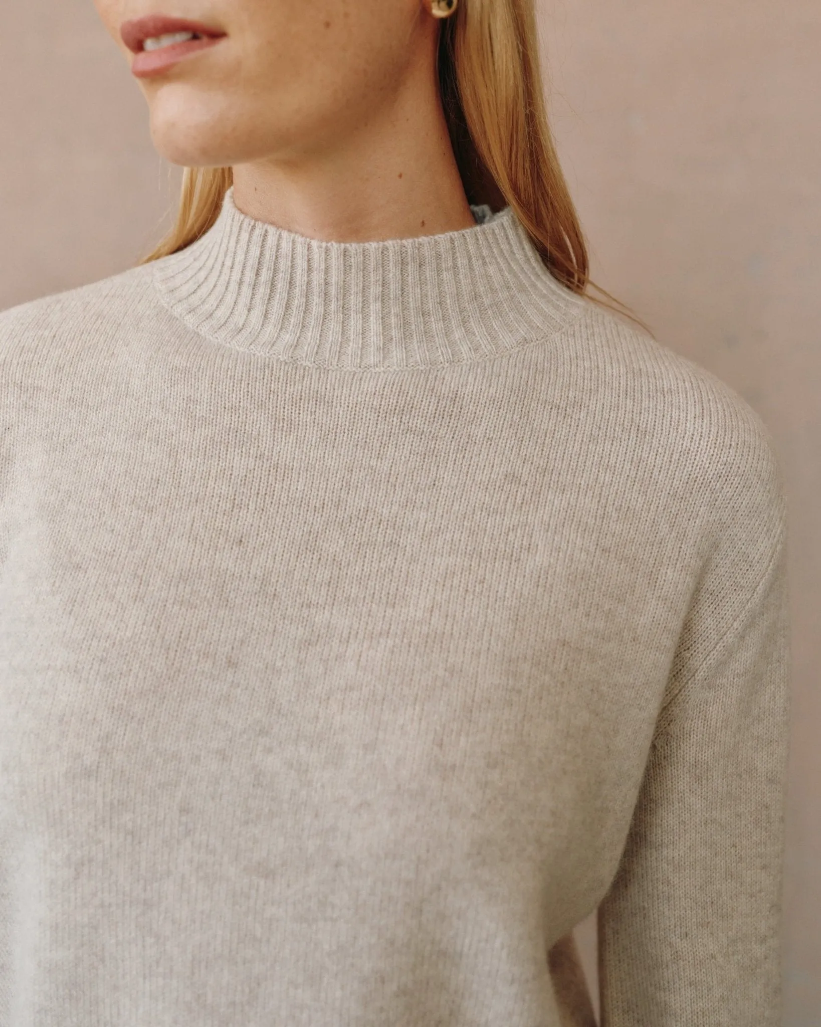 Mock Neck Sweater - Ivory Oat sold by Bella Dahl product image thumbnail 3