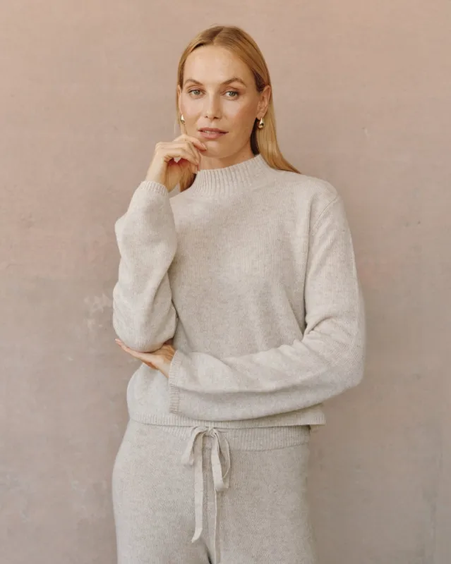 Mock Neck Sweater - Ivory Oat sold by Bella Dahl
