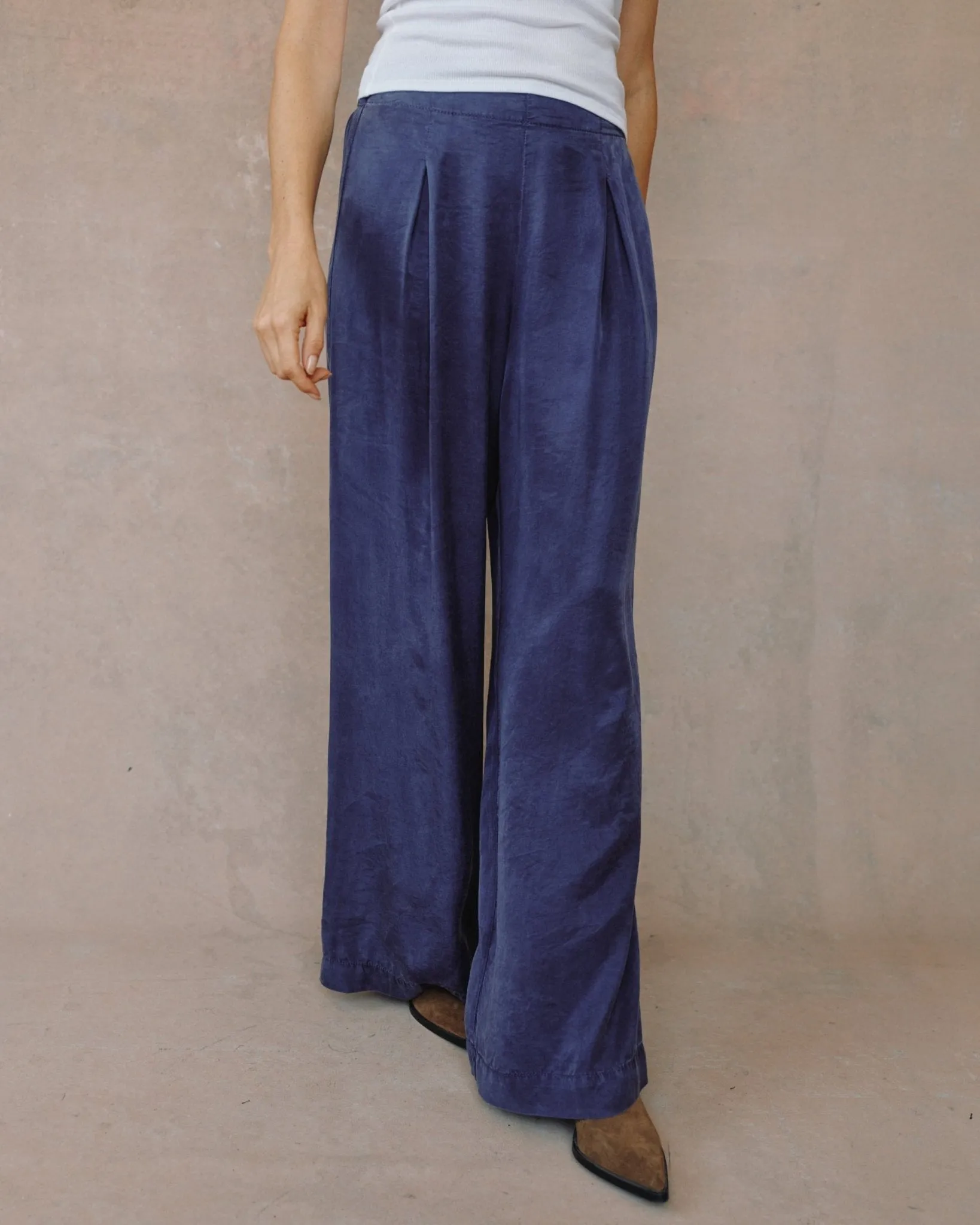 Pull On Inverted Pleat Wide Leg - Royal Navy sold by Bella Dahl product image thumbnail 2