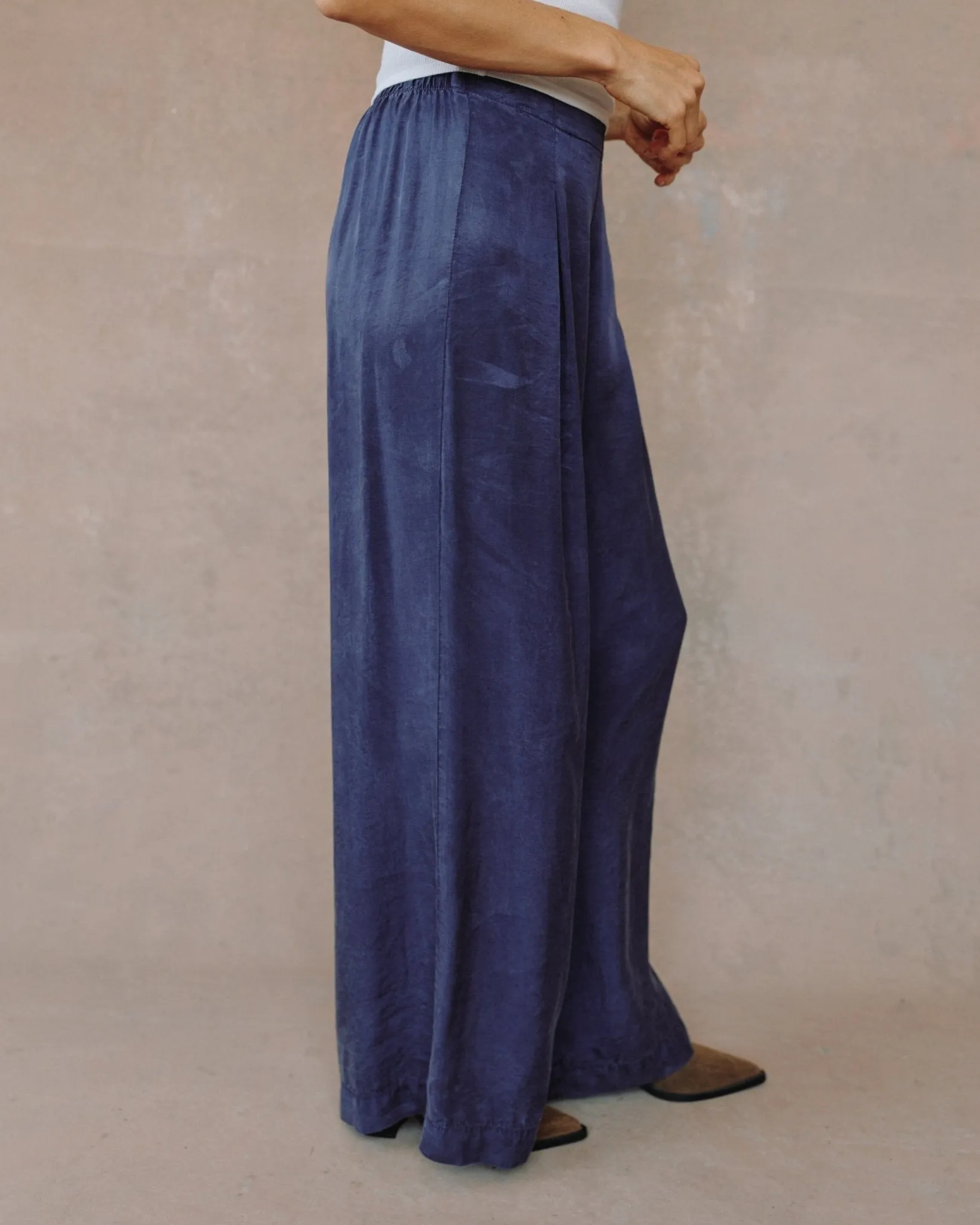 Pull On Inverted Pleat Wide Leg - Royal Navy sold by Bella Dahl product image thumbnail 3