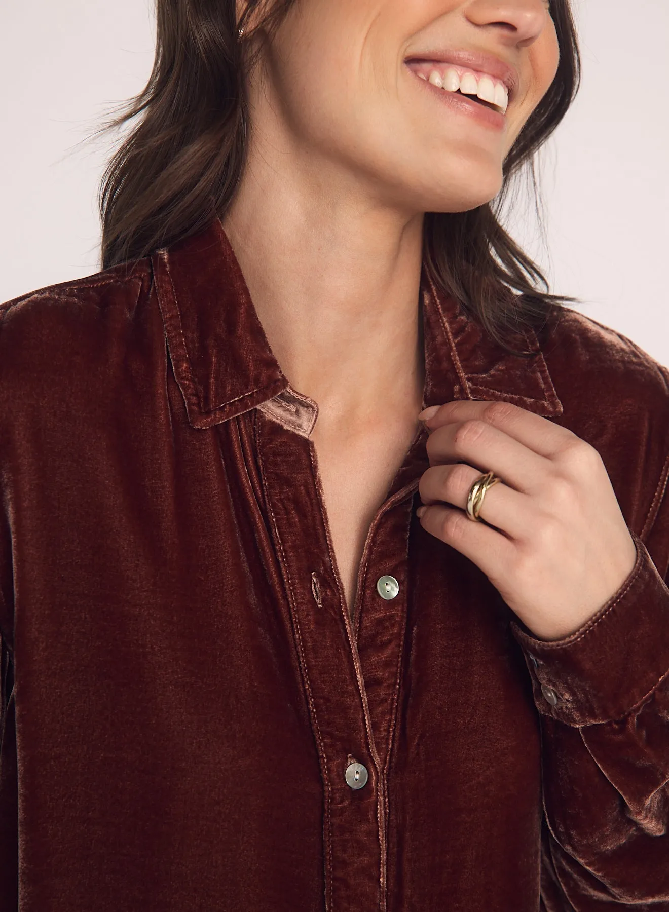 Long Sleeve Classic Shirt - Amber Honey sold by Bella Dahl product image thumbnail 5