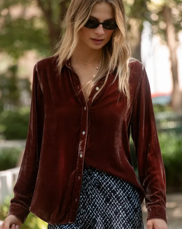 Long Sleeve Classic Shirt - Amber Honey sold by Bella Dahl