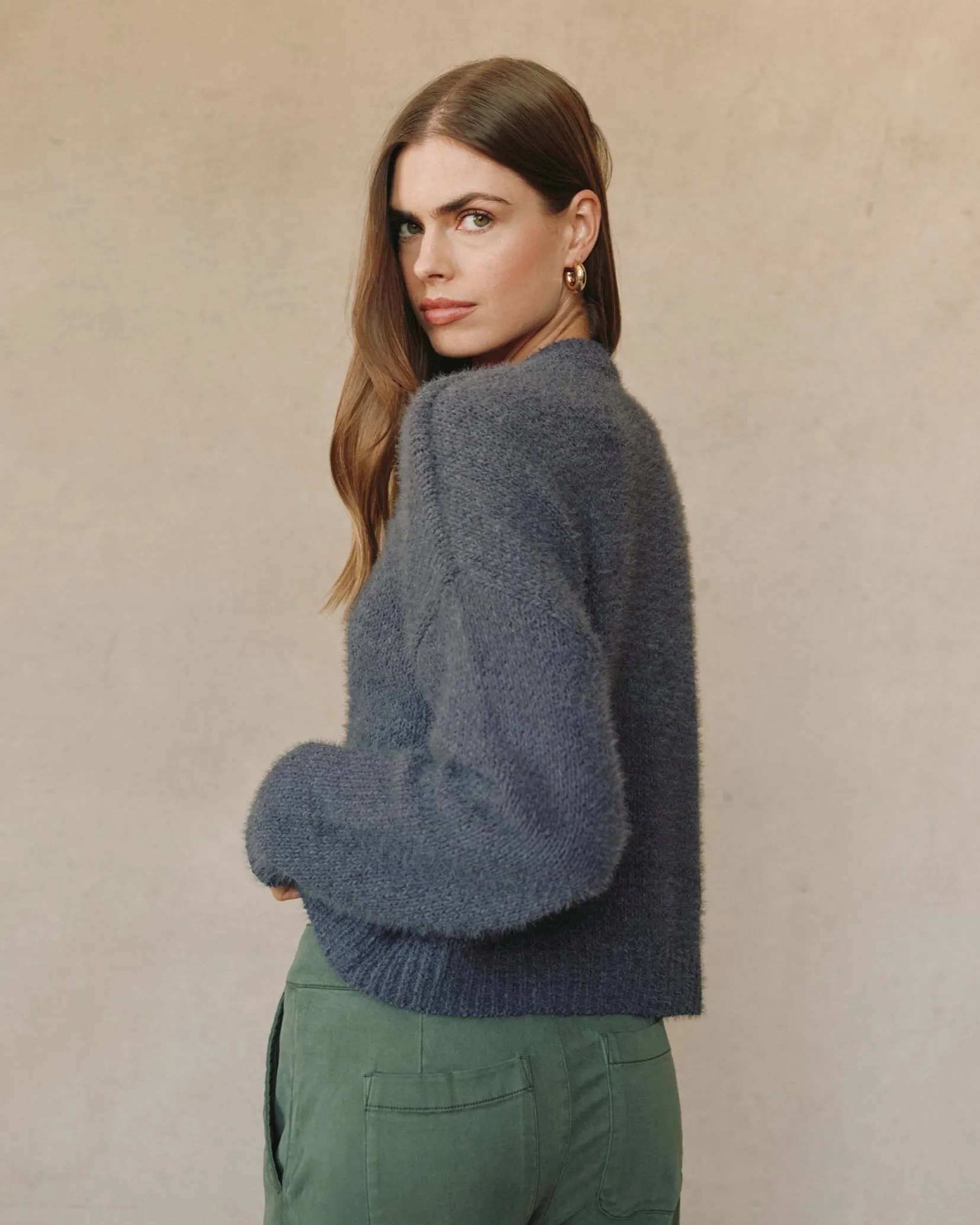Drop Shoulder Sweater - Galaxy Smoke sold by Bella Dahl product image thumbnail 4