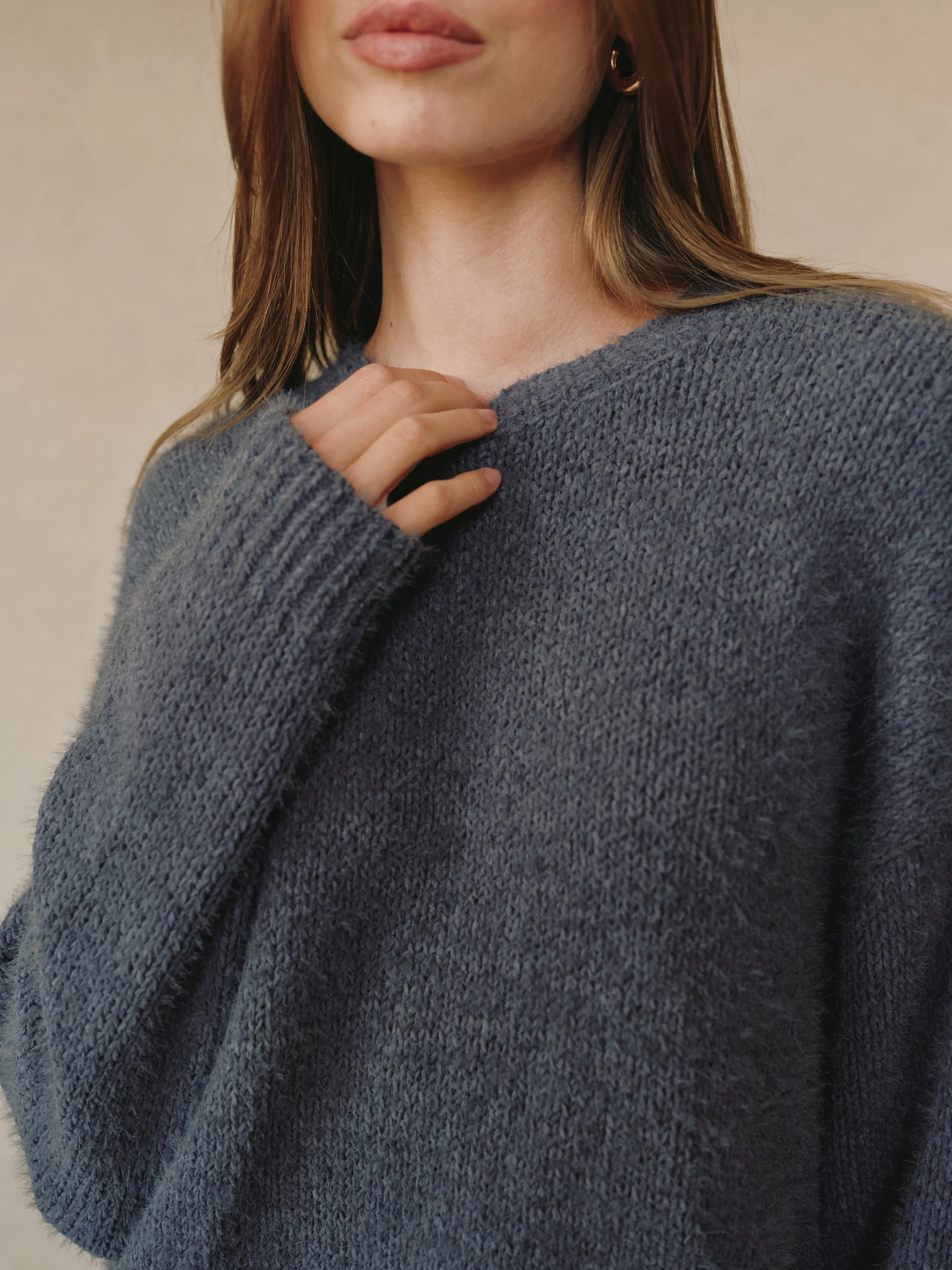 Drop Shoulder Sweater - Galaxy Smoke sold by Bella Dahl product image thumbnail 2