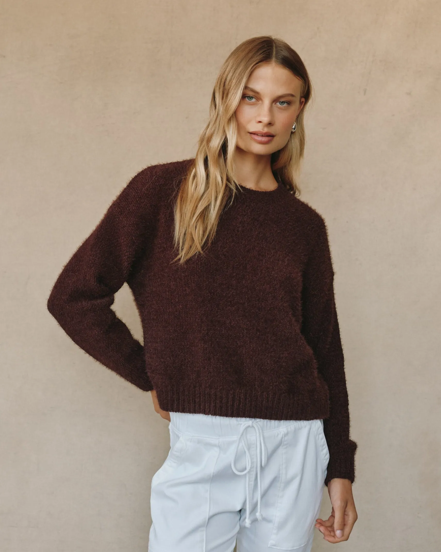Drop Shoulder Sweater - Pinot Noir sold by Bella Dahl product image thumbnail 2