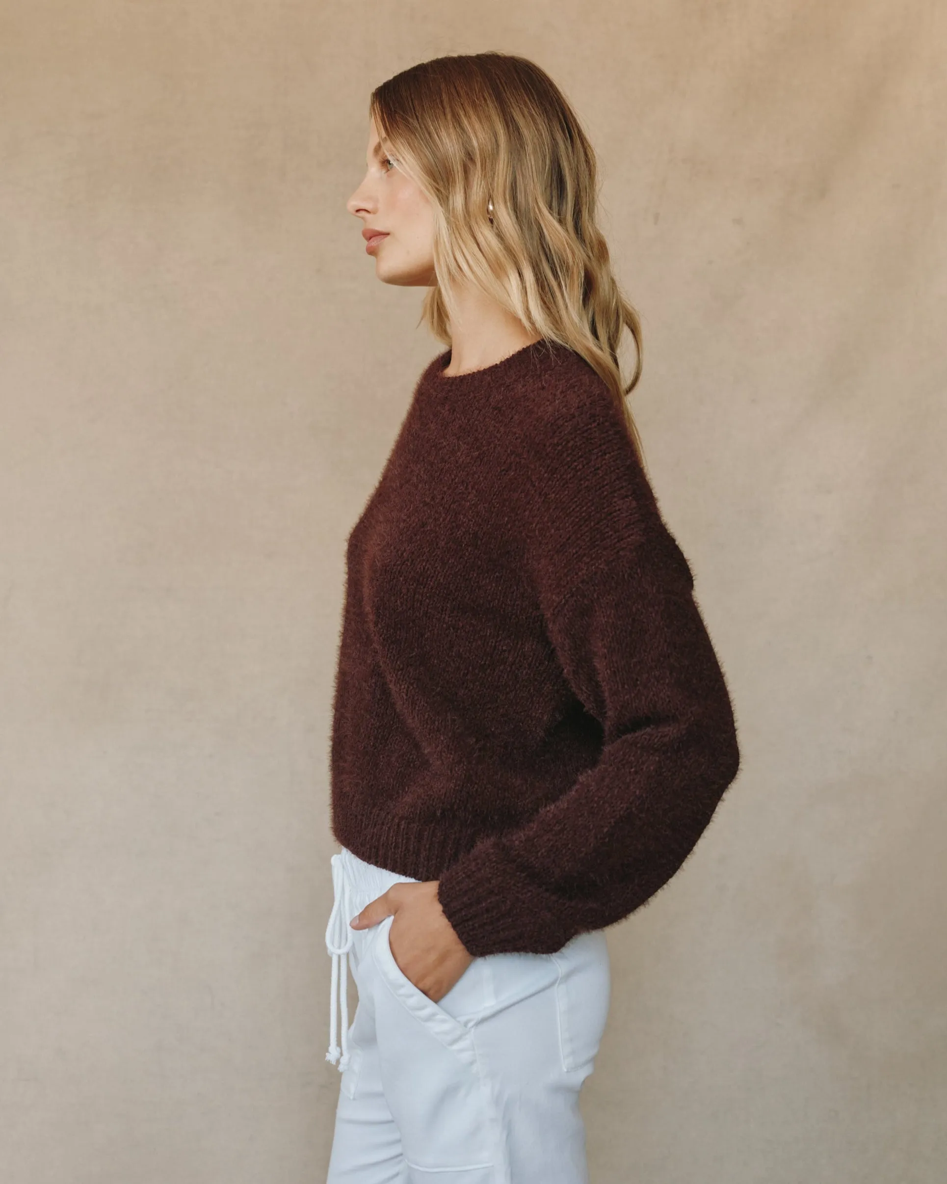 Drop Shoulder Sweater - Pinot Noir sold by Bella Dahl product image thumbnail 3