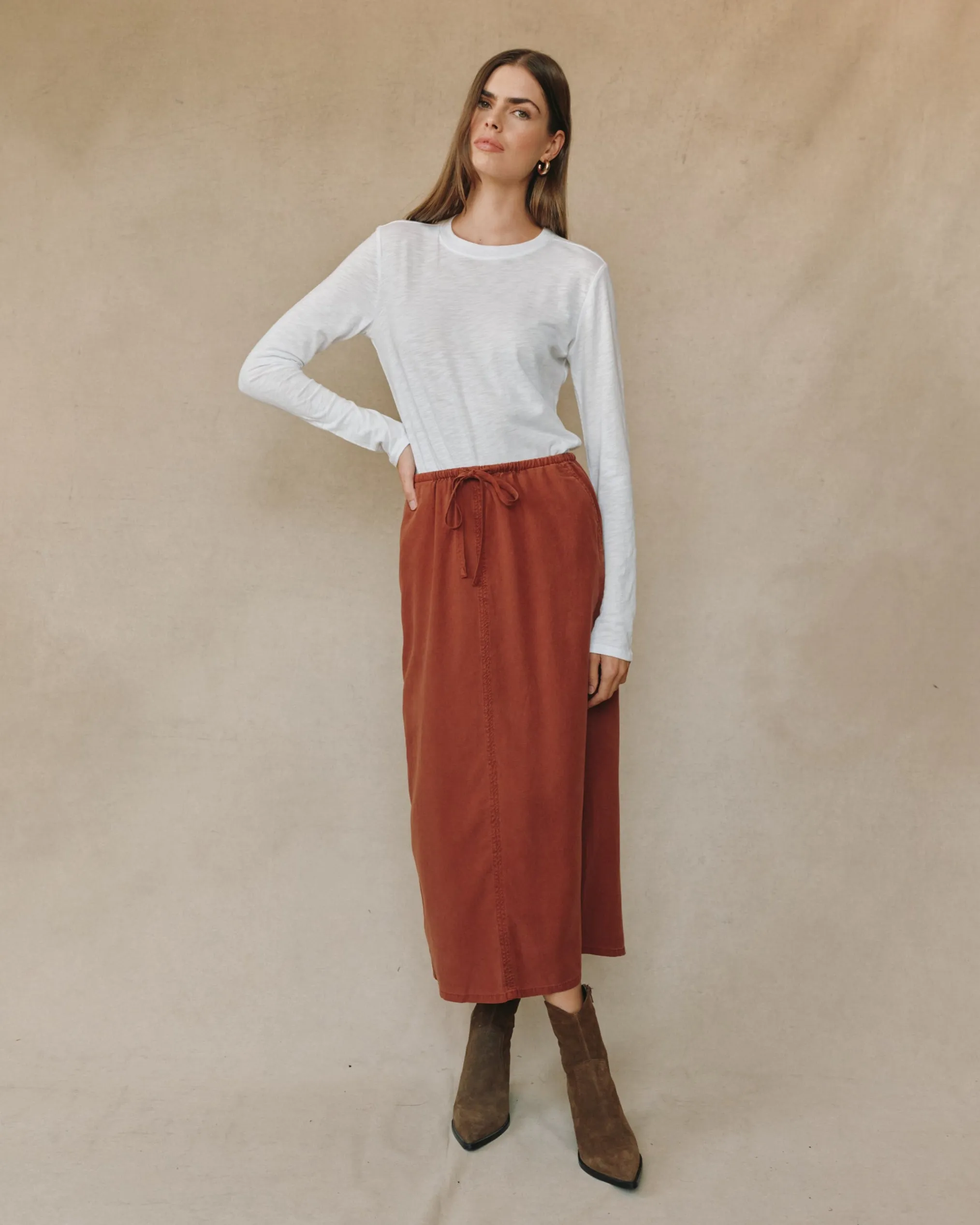 Back Slit Skirt - Autumn Amber sold by Bella Dahl product image thumbnail 2