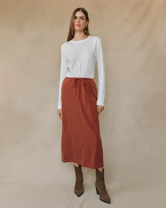 Back Slit Skirt - Autumn Amber sold by Bella Dahl
