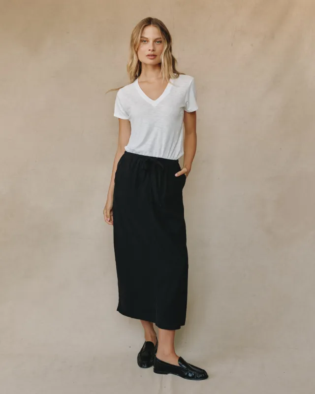 Back Slit Skirt - Vintage Black sold by Bella Dahl