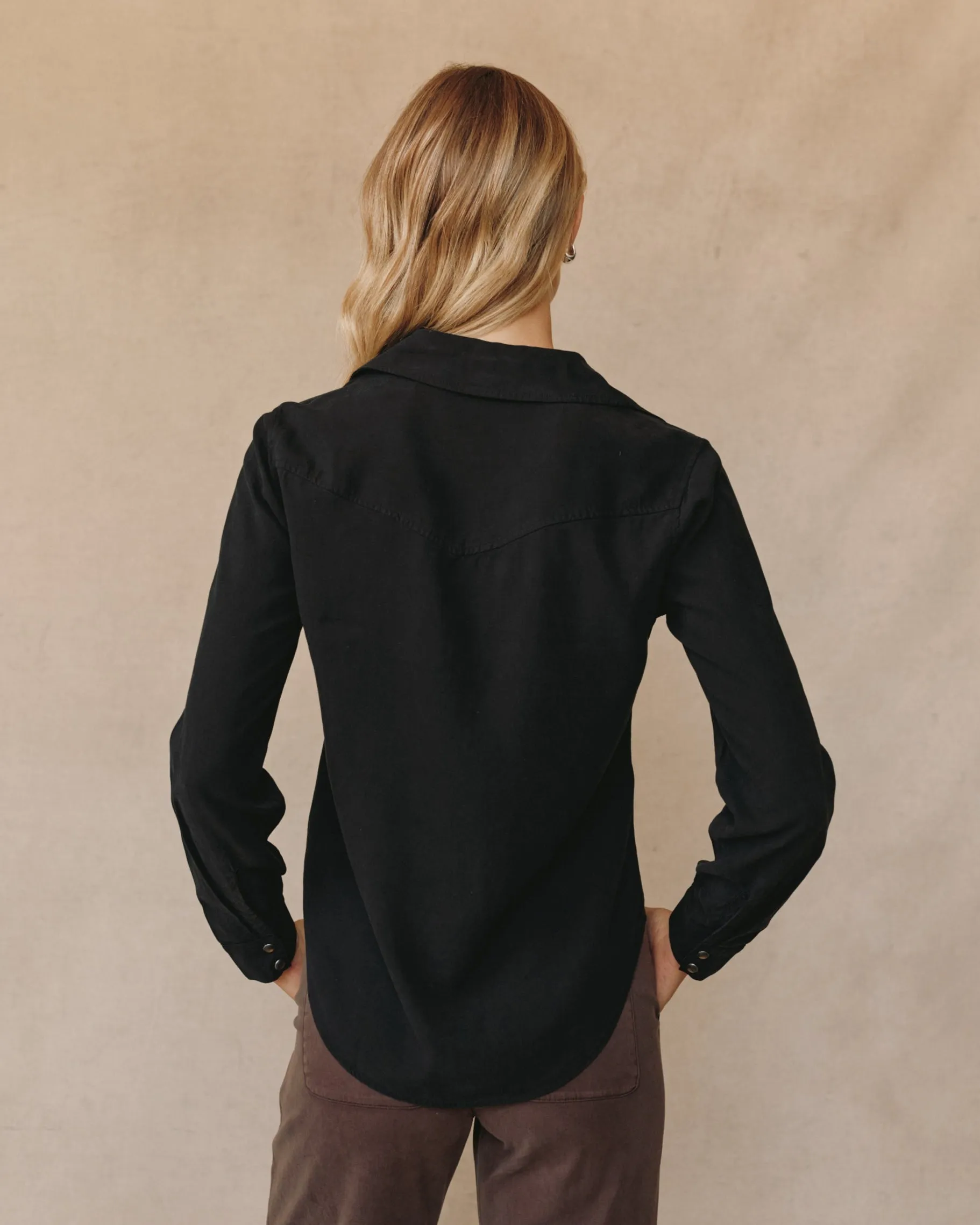 Western Shirt - Vintage Black sold by Bella Dahl product image thumbnail 4