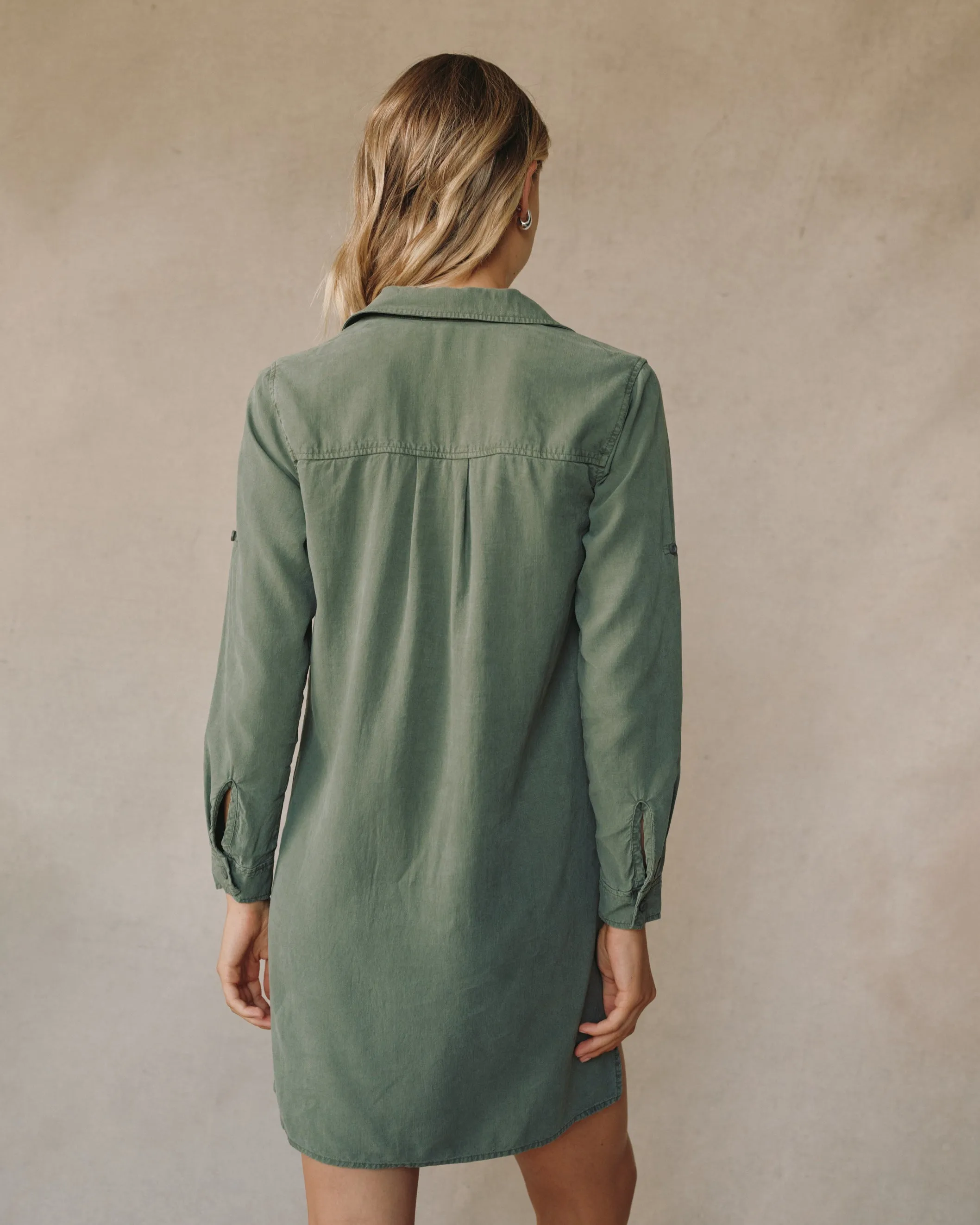 Long Sleeve A Line Shirt Dress - Fernwood sold by Bella Dahl product image thumbnail 5