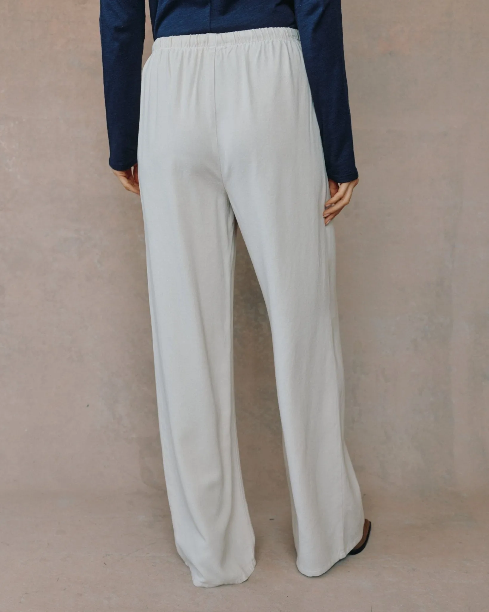 Kylie Wide Leg With Drawstring - Ivory Smoke sold by Bella Dahl product image thumbnail 4