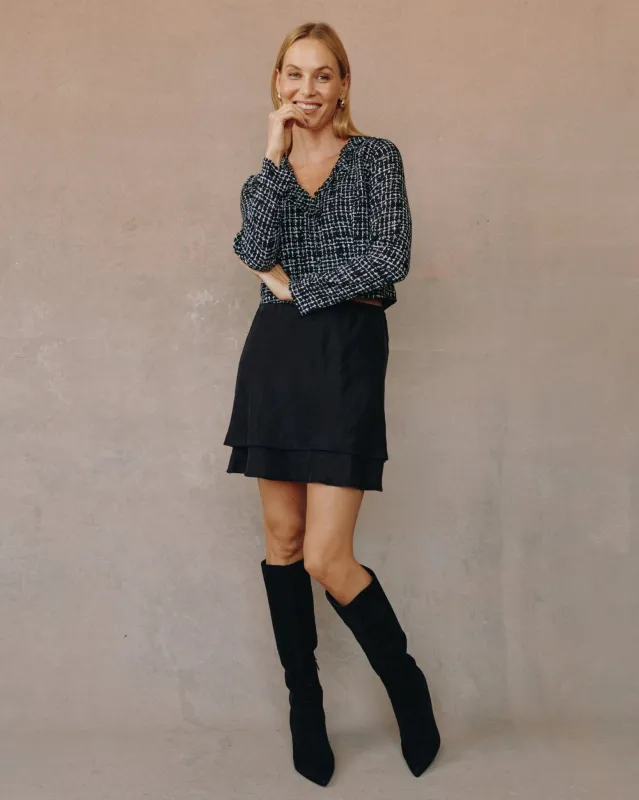 Layered Mini Skirt - Black sold by Bella Dahl