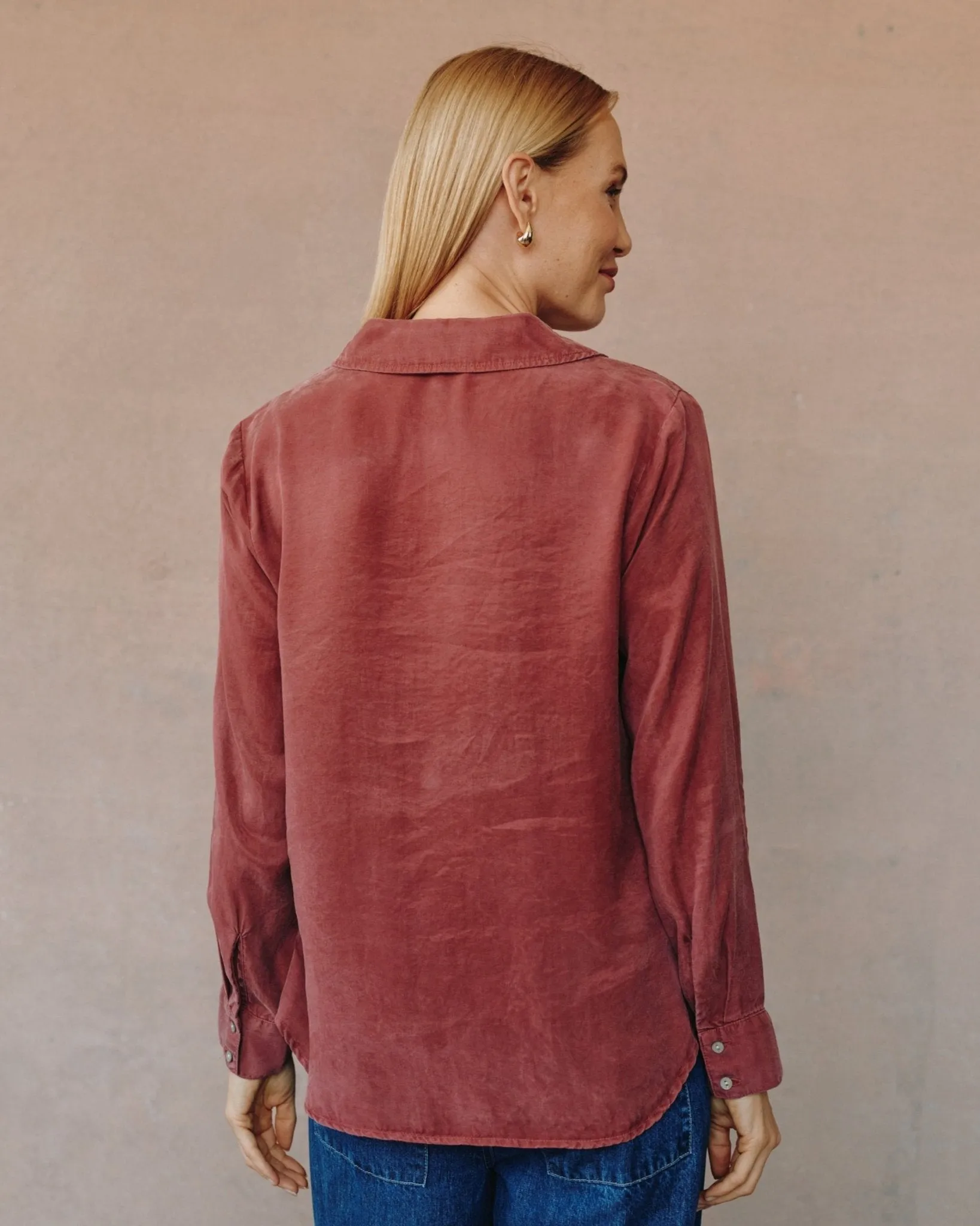 Clean Front Pullover - Ruby Dusk sold by Bella Dahl product image thumbnail 5