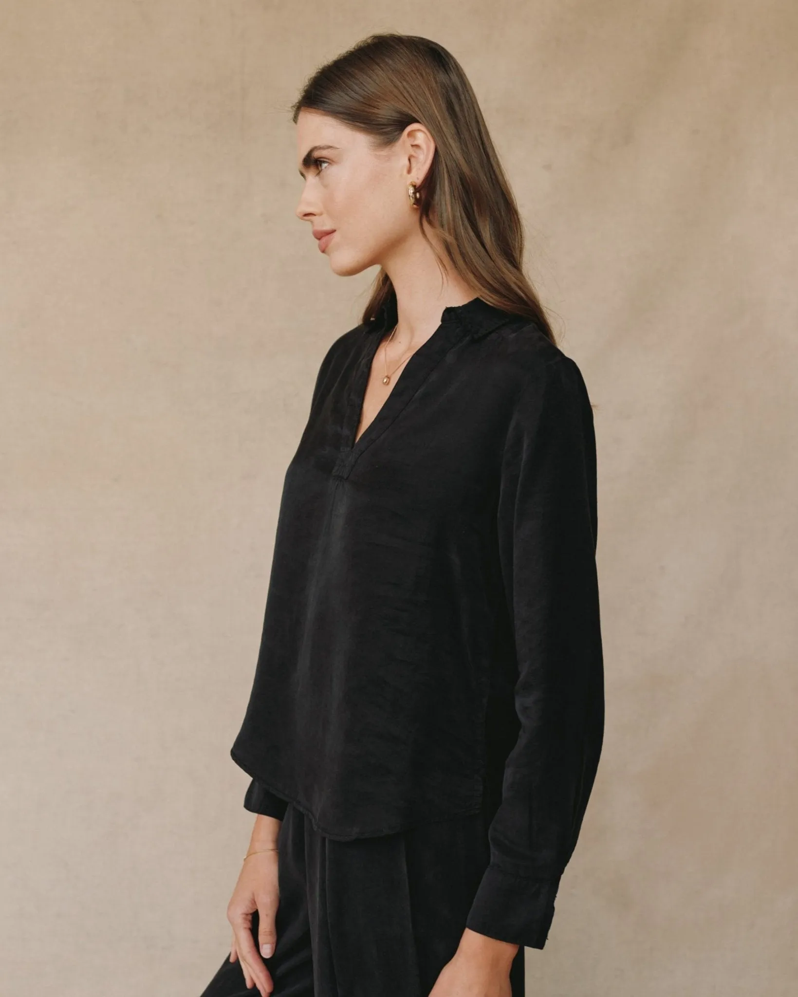 Clean Front Pullover - Black sold by Bella Dahl product image thumbnail 3