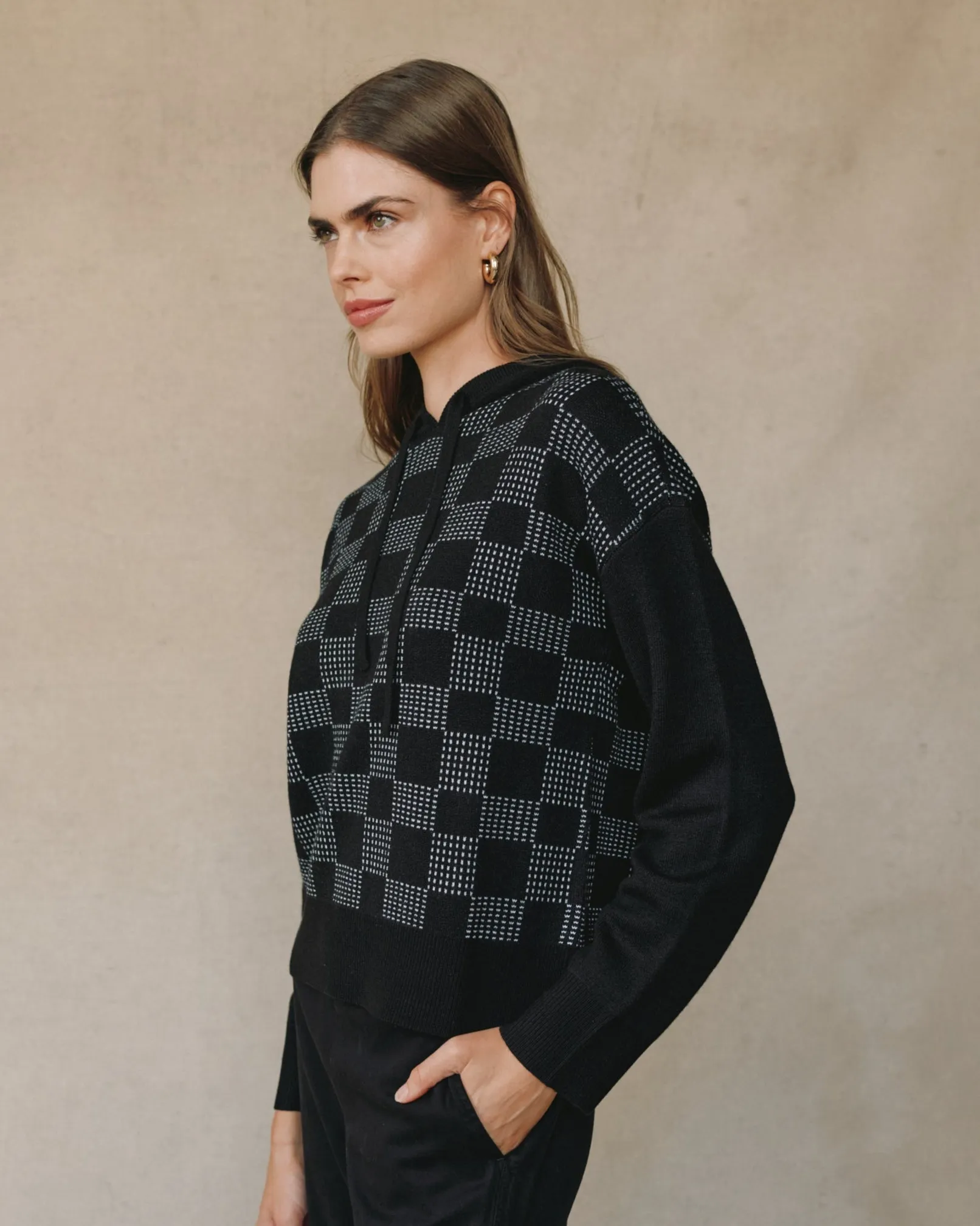 Hooded Sweater - Black sold by Bella Dahl product image thumbnail 3