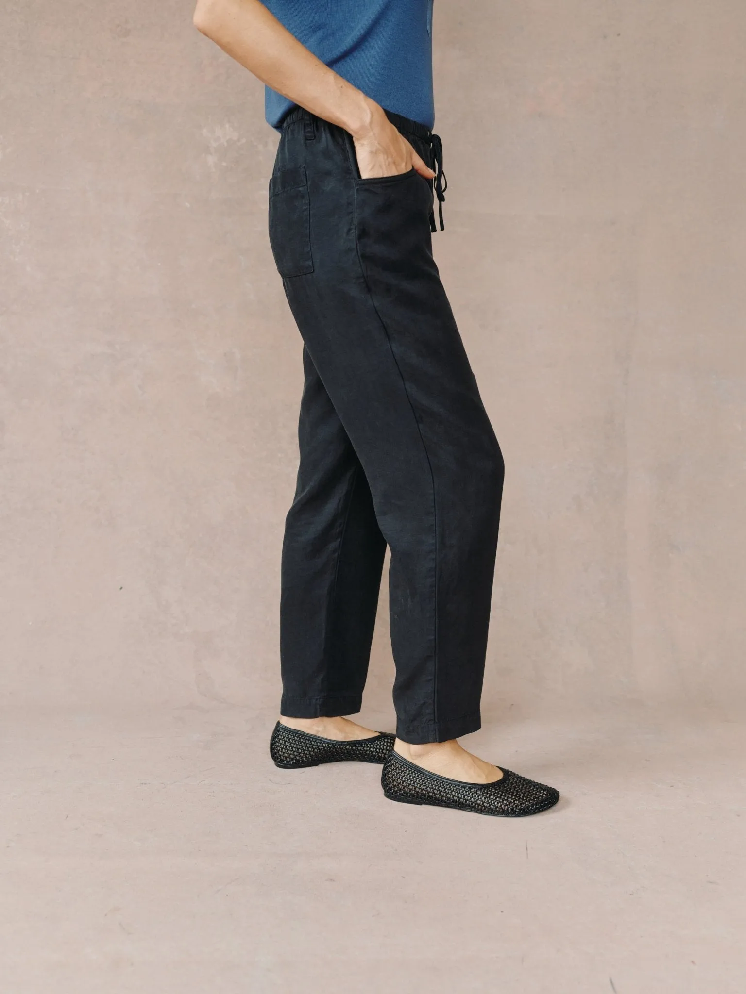 Pull On Trouser- Black sold by Bella Dahl product image thumbnail 3