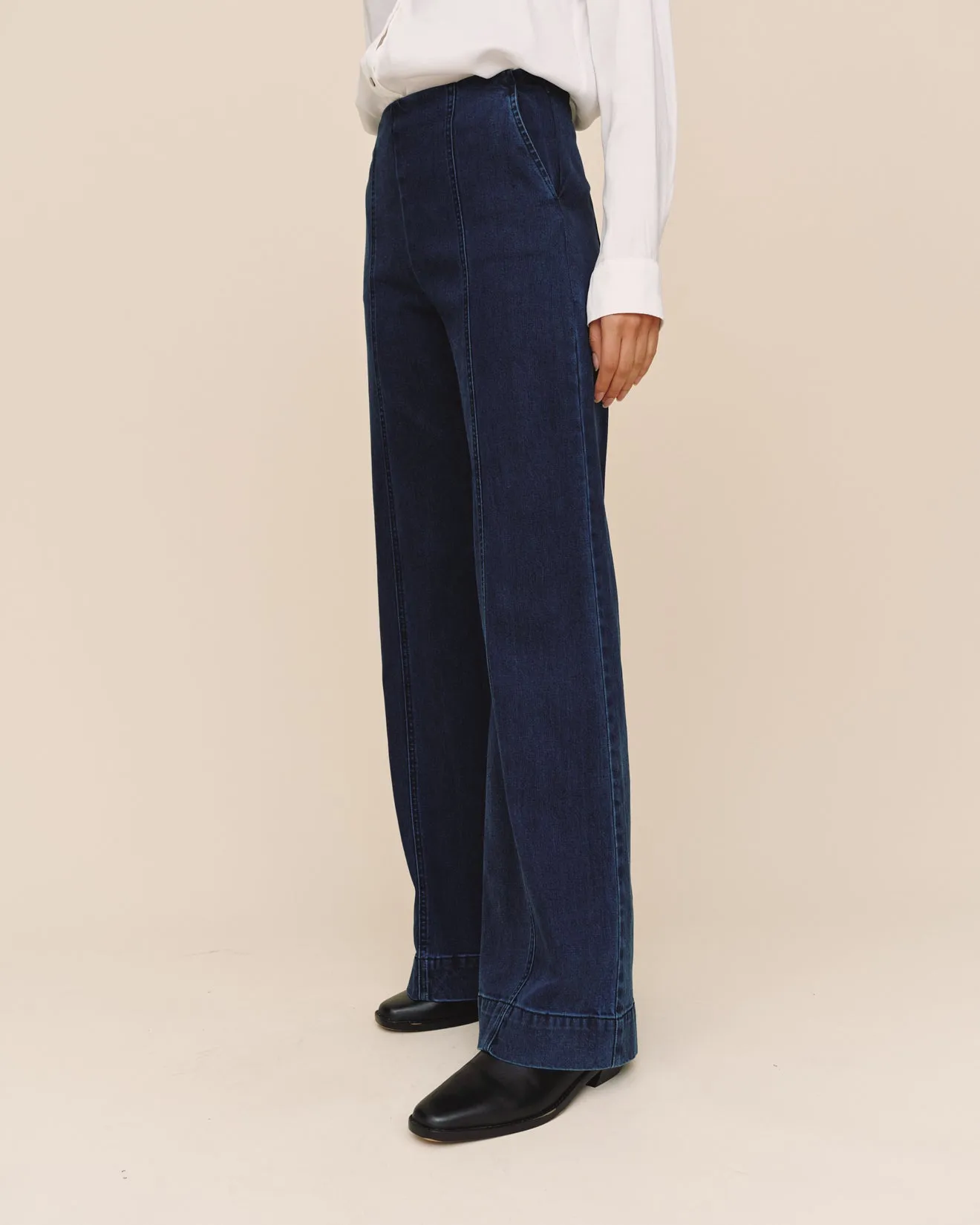 Side Zip Vintage Jean - Midnight Arctic Wash sold by Bella Dahl product image thumbnail 3