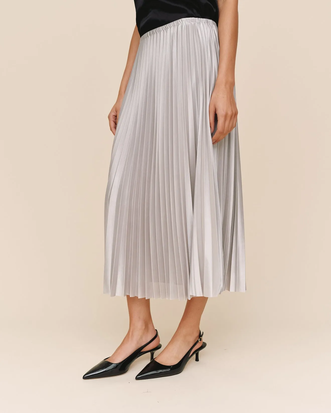 Pleated Skirt - Silver Shimmer sold by Bella Dahl product image thumbnail 4