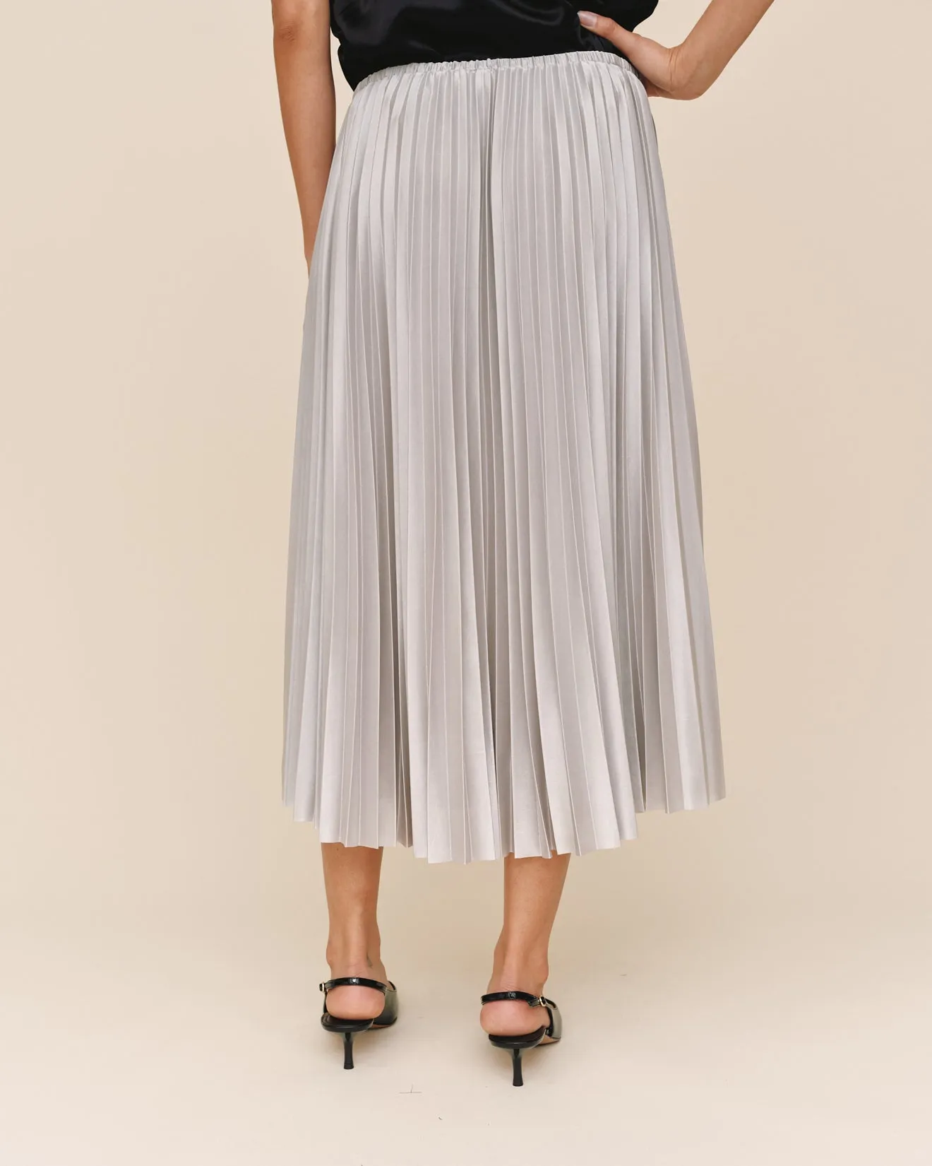 Pleated Skirt - Silver Shimmer sold by Bella Dahl product image thumbnail 5