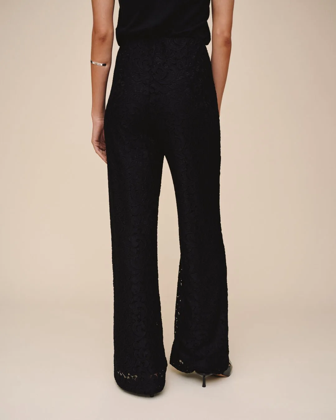 Pull On Stretch Lace Pant - Black sold by Bella Dahl product image thumbnail 4