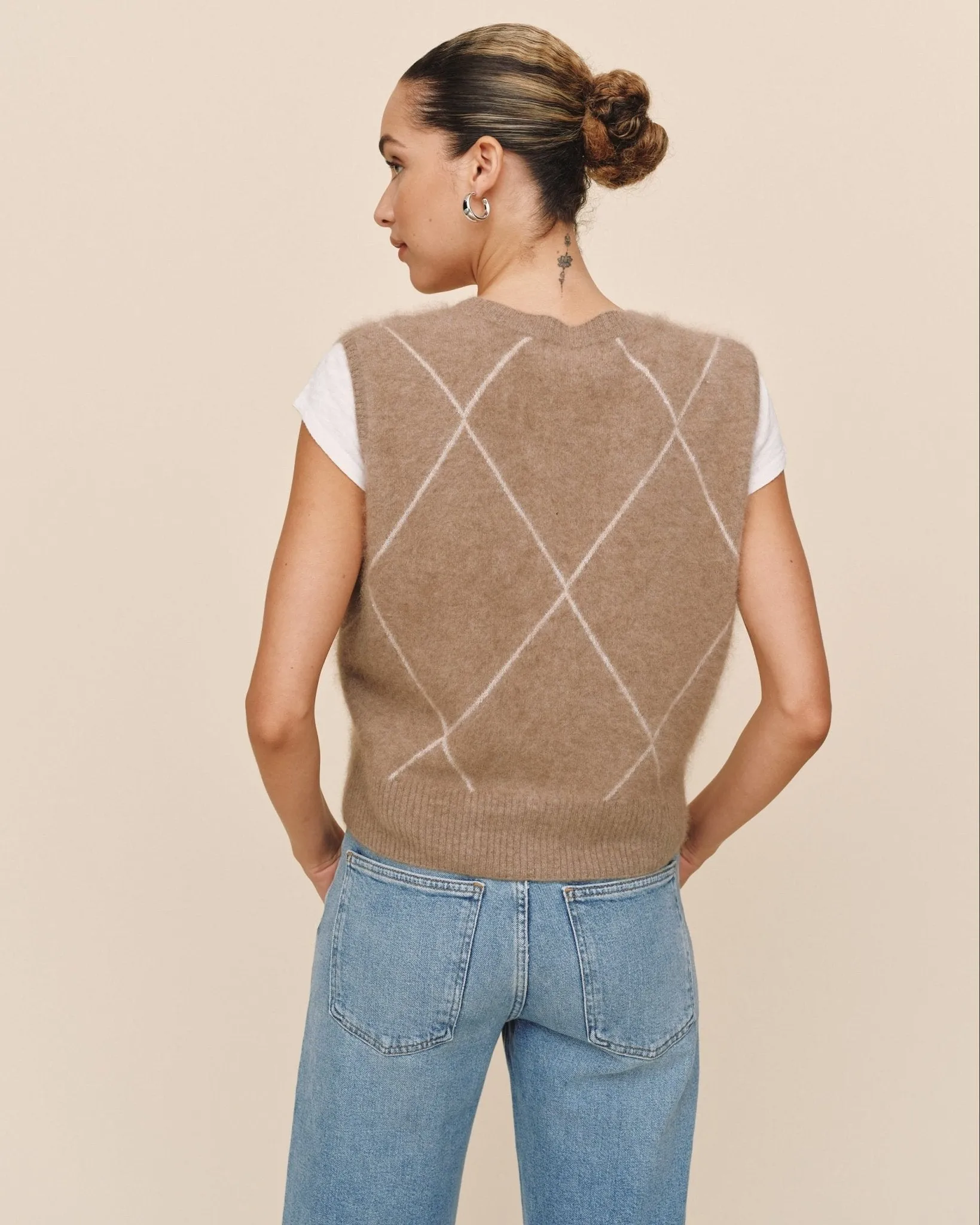 Argyle Vest - Spiced Chai sold by Bella Dahl product image thumbnail 5