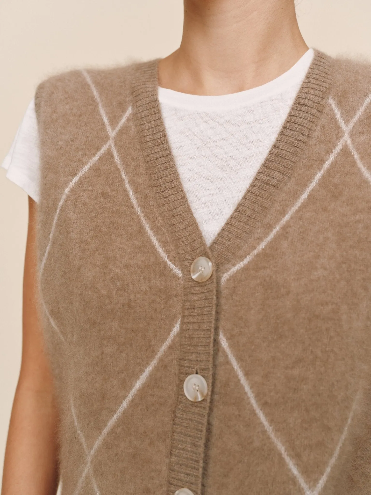 Argyle Vest - Spiced Chai sold by Bella Dahl product image thumbnail 3