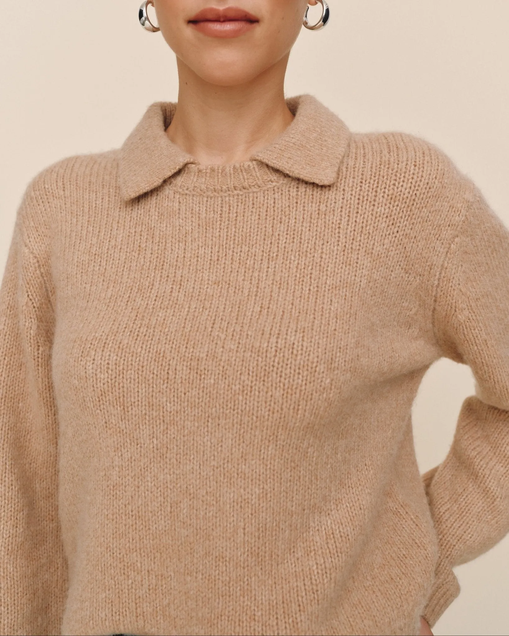 Johnny Collar Sweater - Maple Syrup sold by Bella Dahl product image thumbnail 4