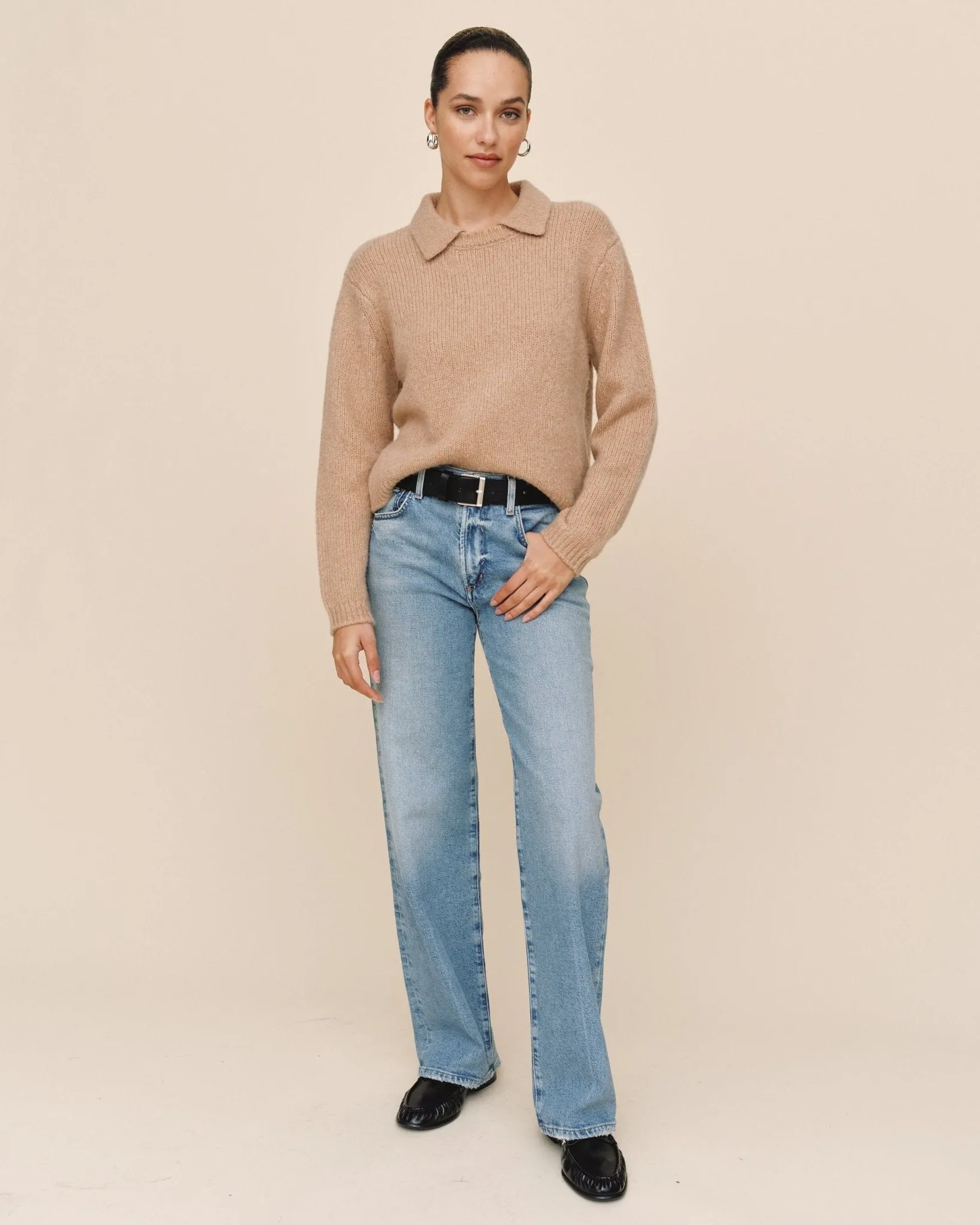 Johnny Collar Sweater - Maple Syrup sold by Bella Dahl product image thumbnail 3