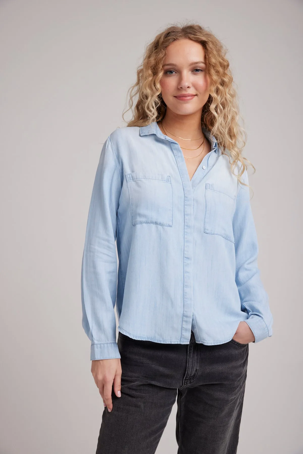 Two Pocket Classic Button Down - Sunbleach Wash sold by Bella Dahl