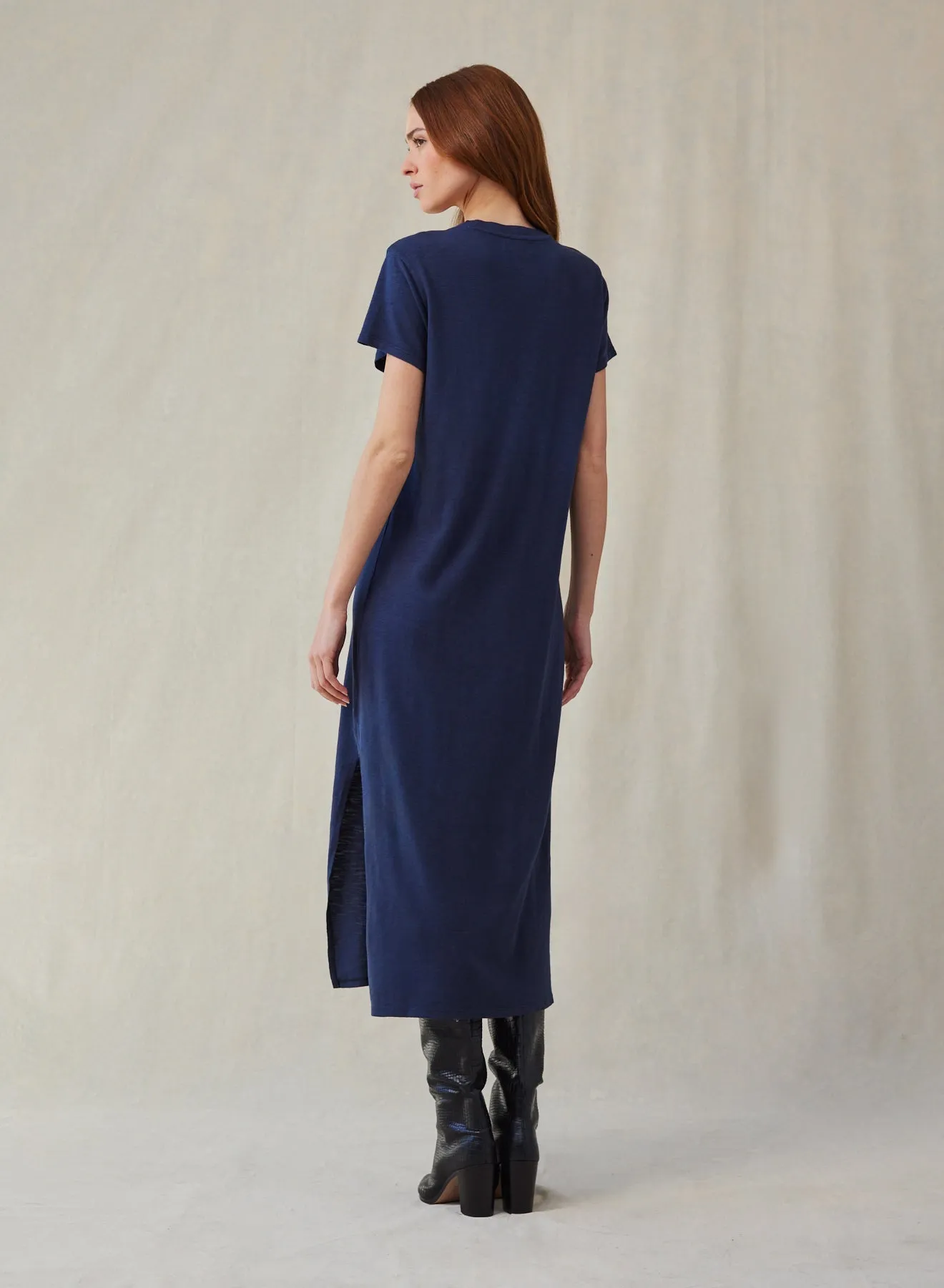 V-Neck Knit Maxi Dress - Endless Sea sold by Bella Dahl product image thumbnail 2