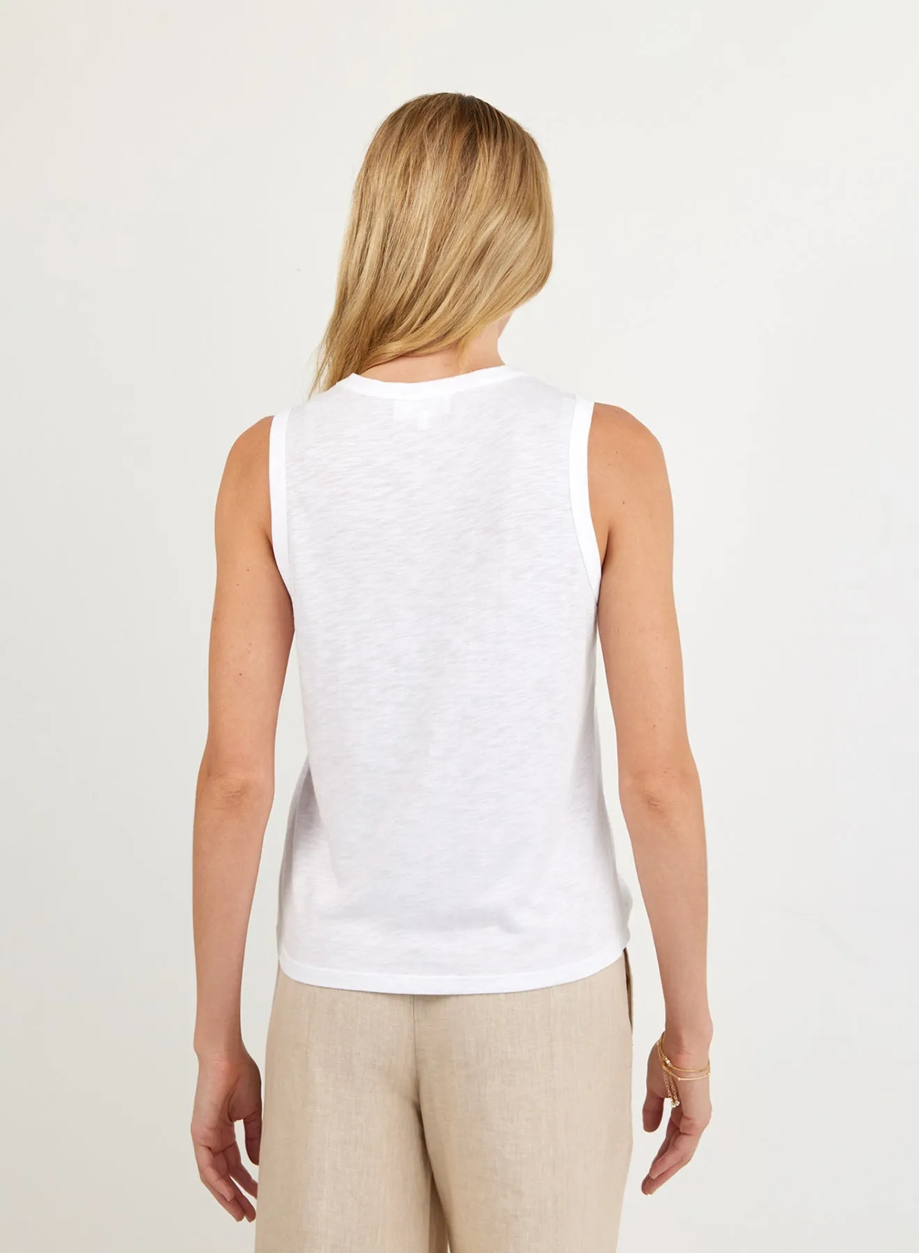 Easy Tank - White sold by Bella Dahl product image thumbnail 4
