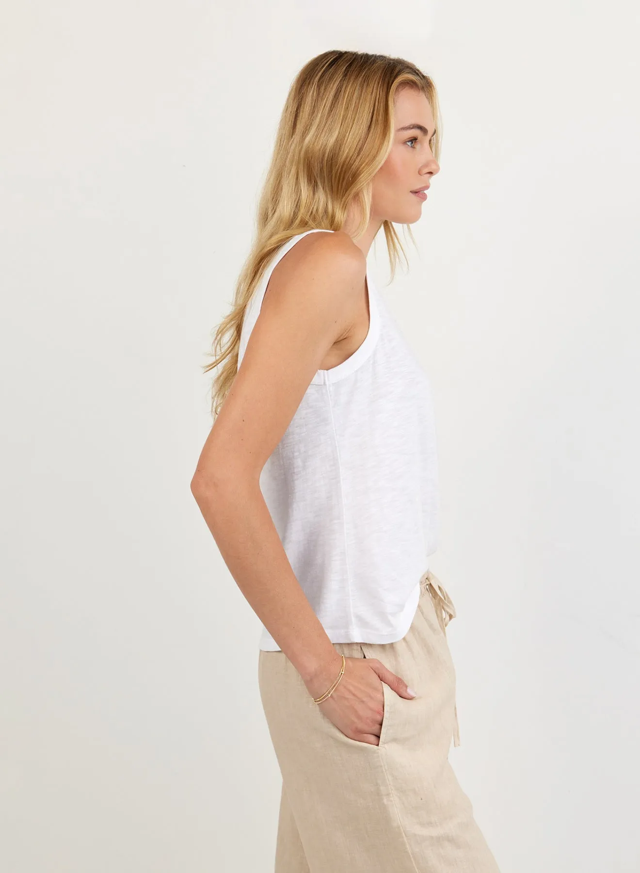 Easy Tank - White sold by Bella Dahl product image thumbnail 3